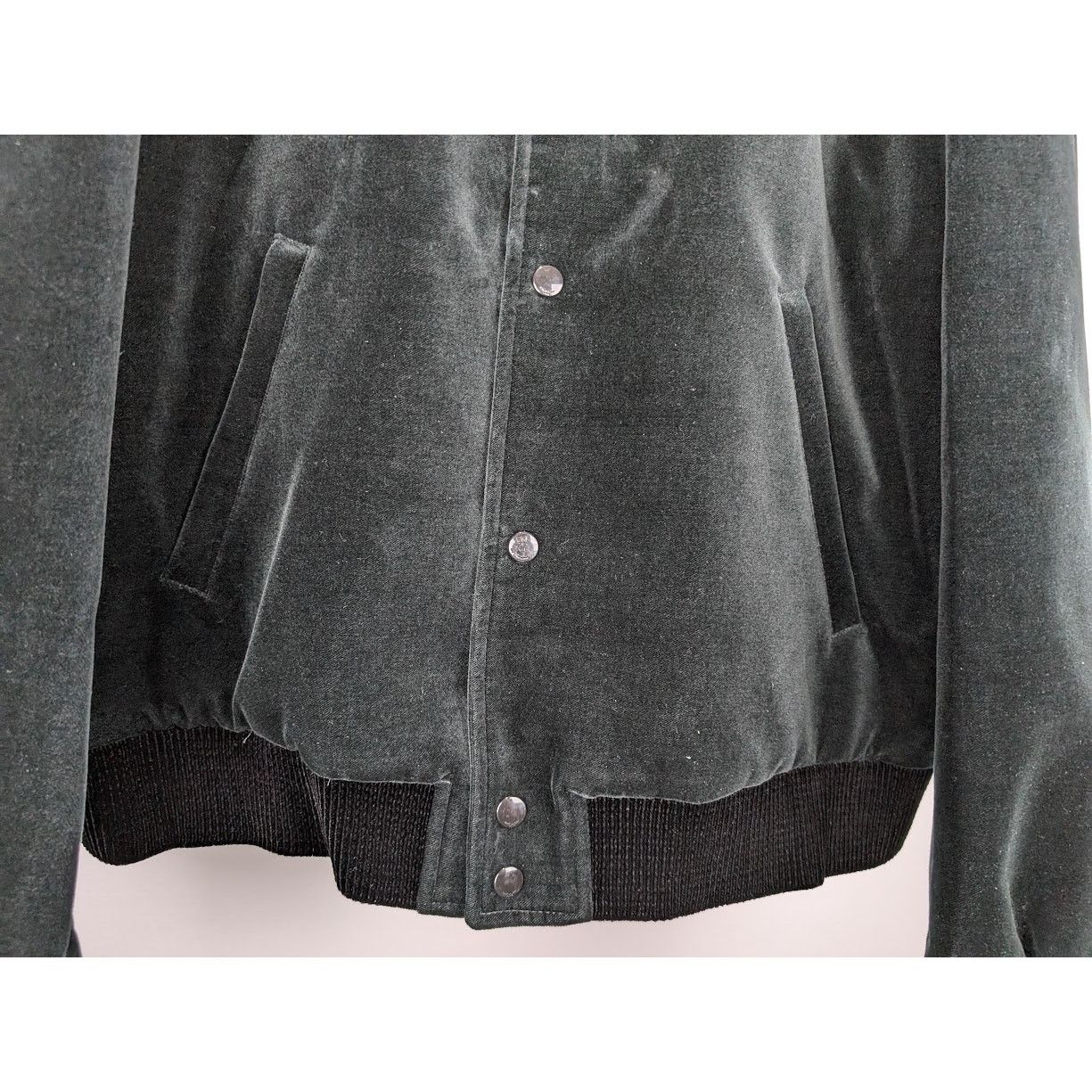 Saint Laurent Paris o1rshd1 Teddy College Cotton Jacket in Green Emerald Size US L / EU 52-54 / 3 - 7 Thumbnail