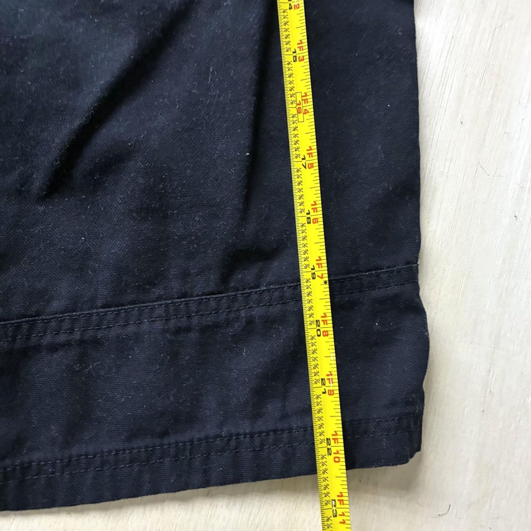 Ecko Unltd. Ecko Unltd Cargo Shorts Mens 36 Black Canvas Utility Pockets 10" Inseam Size US 36 / EU 52 - 6 Thumbnail