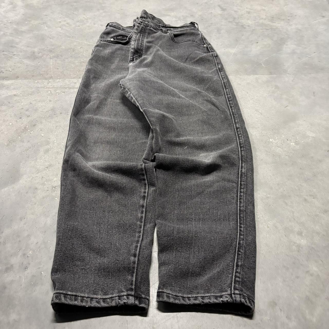 Japanese Brand × Vintage Crazy Vintage Y2K/2000s Faded Black Grunge Denim Jeans! Size US 30 / EU 46 - 3 Thumbnail