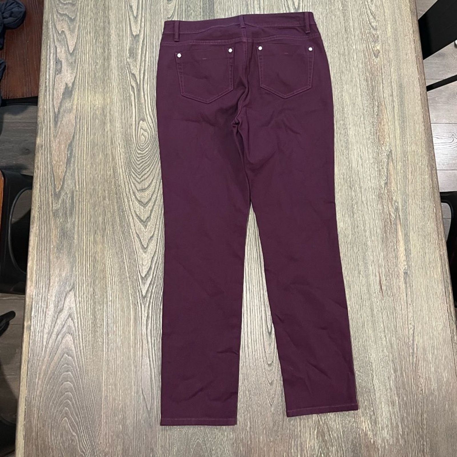 Vintage NWOT J. Jill Denim Slim Ankle Jeans Authentic Fit Red Size 8 Size 30" / US 8 / IT 44 - 6 Thumbnail