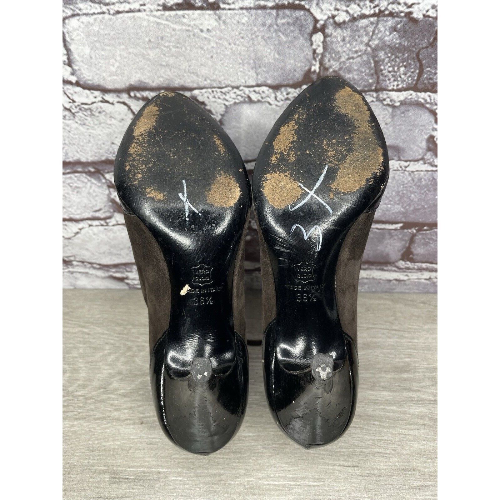 Barneys New York Barneys New York Co-op Brown Suede Oxfords Heel LaceShoes Wo Size US 6 / IT 36 - 6 Thumbnail