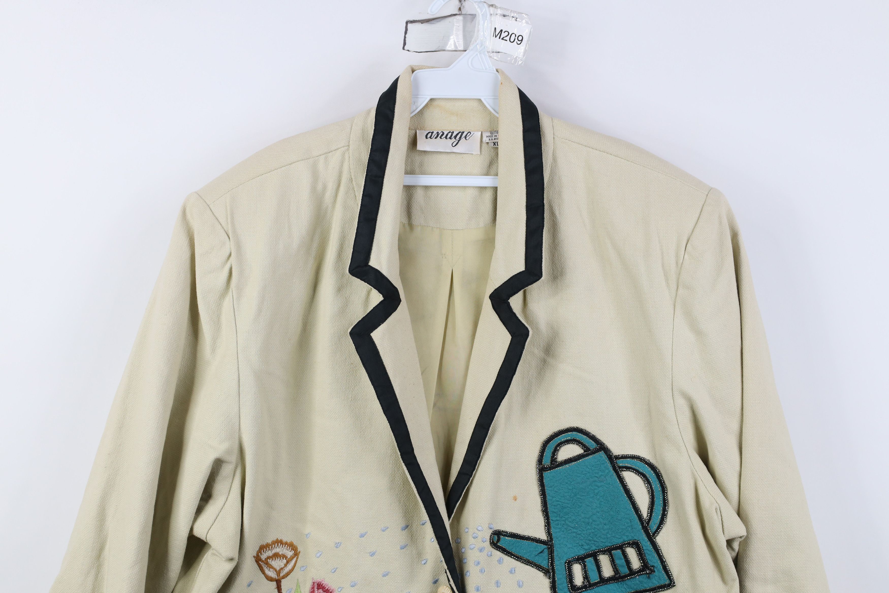 Vintage Vintage 90s Streetwear Flower Garden Suit Blazer Jacket Size XL / US 12-14 / IT 48-50 - 2 Thumbnail