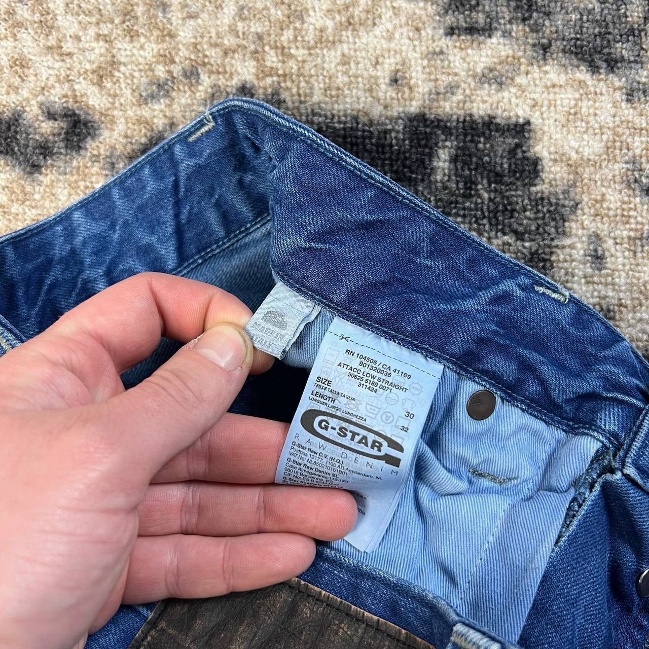 G-Star G-Star Raw Vintage Distressed Style Blue Denim Jeans Size US 30 / EU 46 - 8 Thumbnail