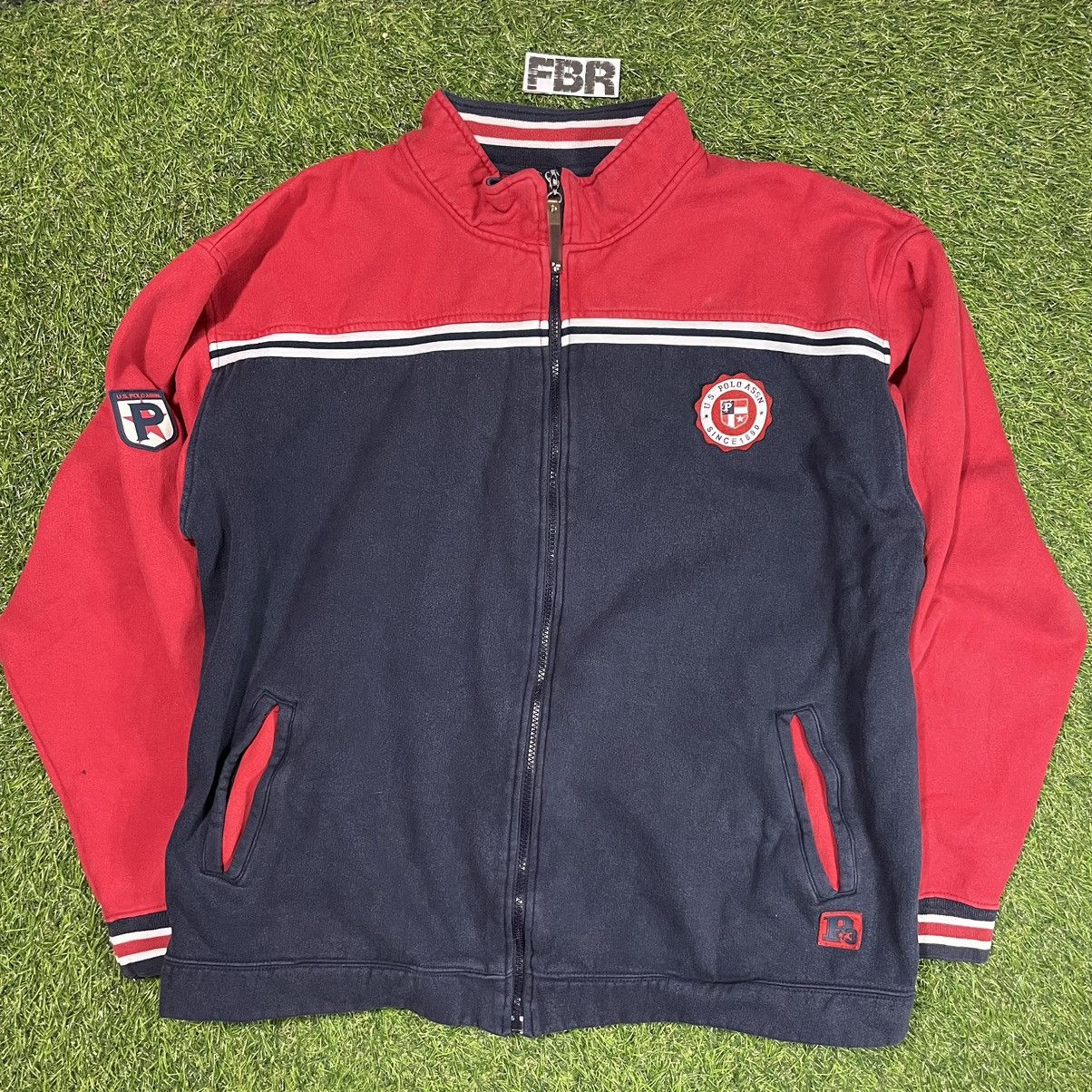 Polo Ralph Lauren Vintage Polo Zip Up Sweater Size US XL / EU 56 / 4 - 1 Thumbnail