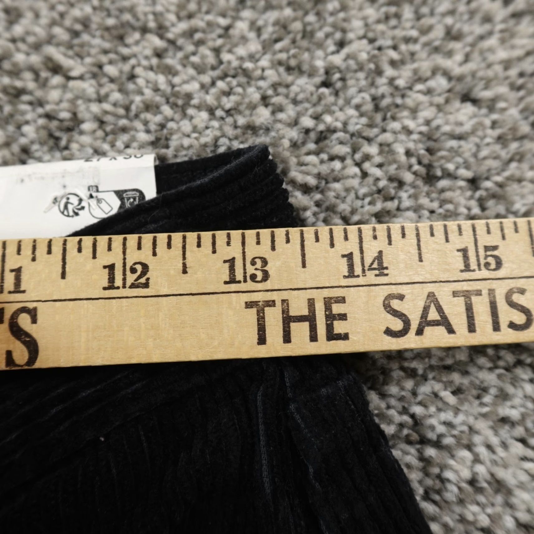 Levi's Levi's Jeans Womens 27 Corduroy 5 Pocket High Rise Dark Black Denim Pants Size 27" / US 4 / IT 40 - 6 Thumbnail