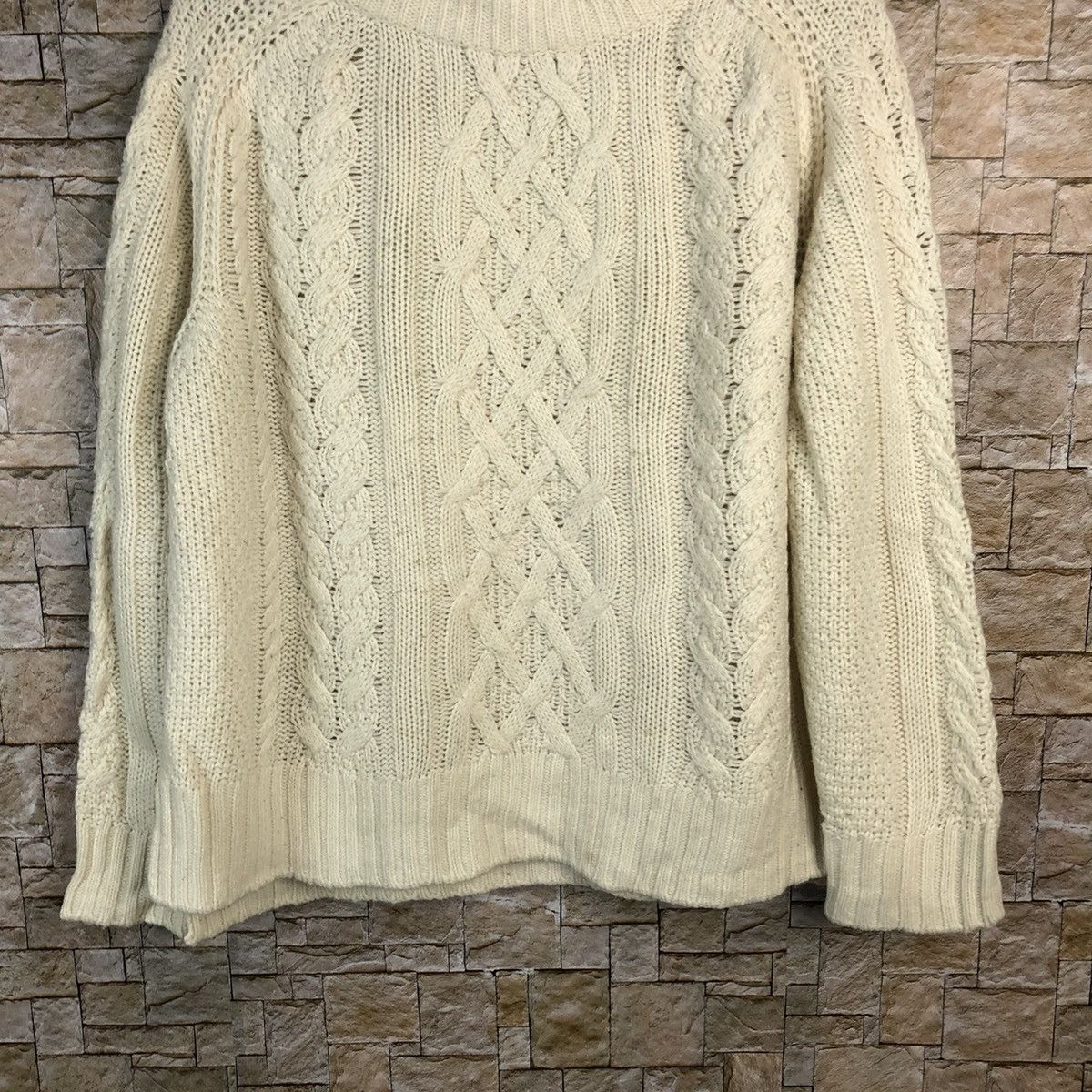 GU × Homespun Knitwear × Japanese Brand GU japan White sweatshirt Knitwear #A860 Size XL / US 12-14 / IT 48-50 - 3 Thumbnail