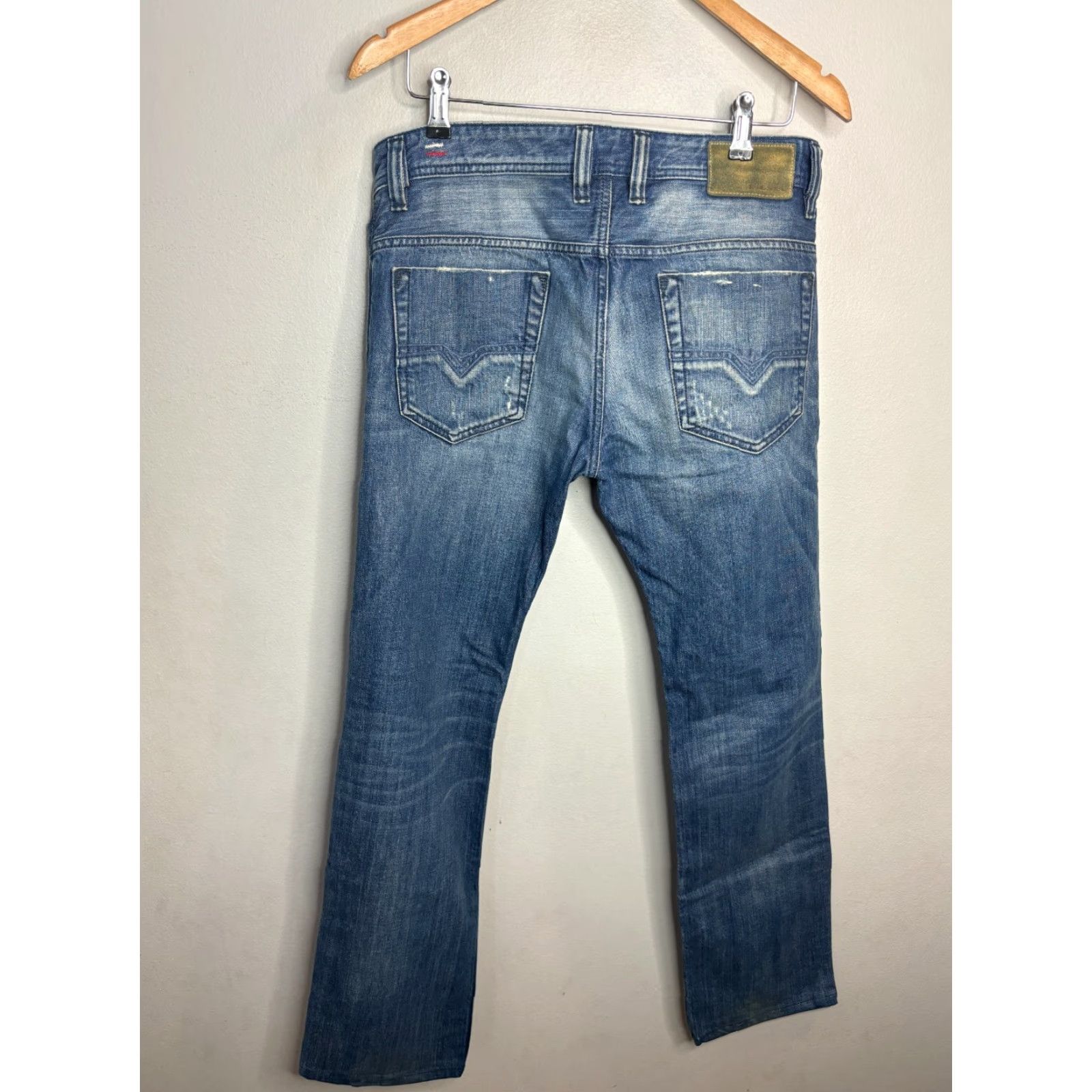 Diesel Diesel Safado Jeans Mens Slim Straight 29x32 Regular Button Fly Blue Denim 1378 8/10 Size US 29 - 4 Thumbnail
