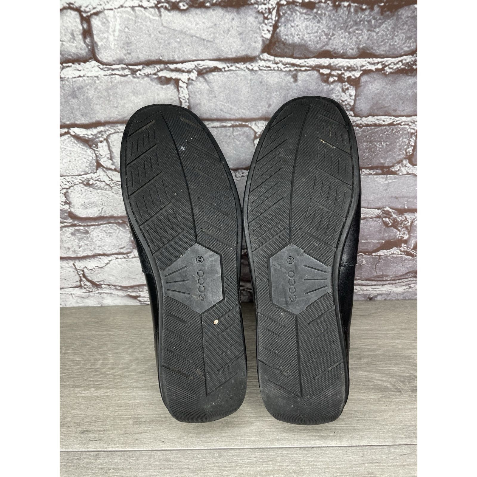 Ecco ECCO Black Leather Driving Loafers Mens Size 44 US 10-10.5 C Size US 11 / EU 44 - 24 Thumbnail
