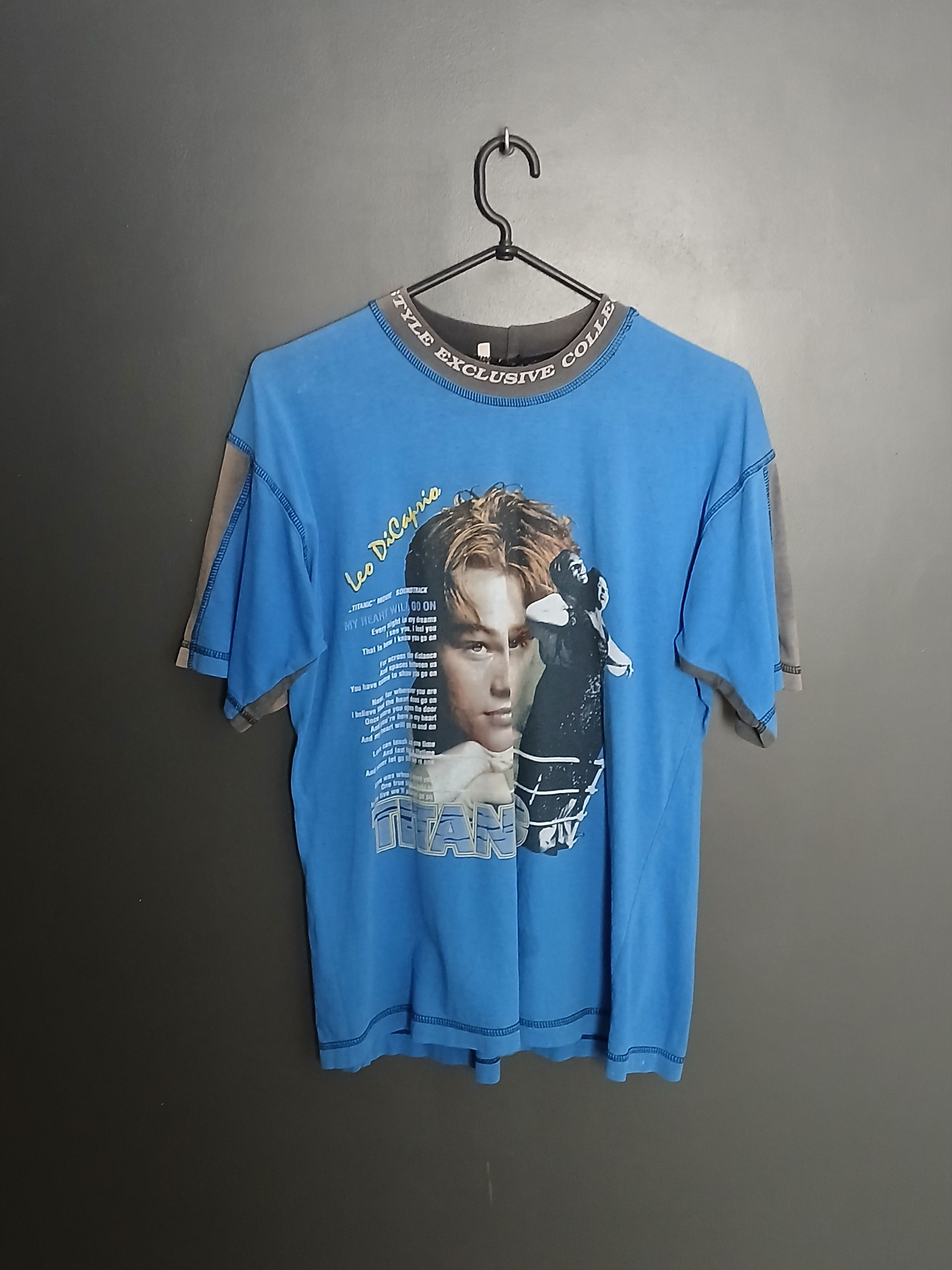 Vintage Vintage Titanic Leonardo DiCario T-Shirt Size US M / EU 48-50 / 2 - 1 Thumbnail