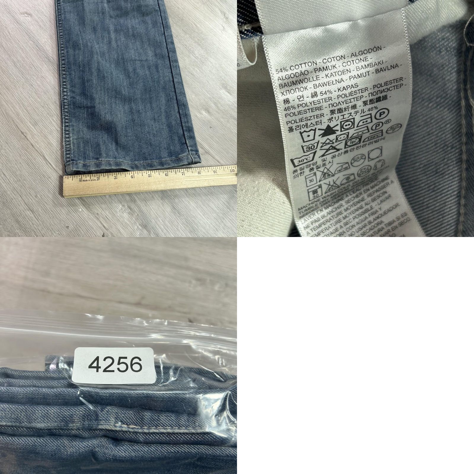 Levi's Levi's 514 Jeans Mens 31x30 Blue Straight Denim Distressed W31 L30 Regular Inseam 30 Size US 31 - 9 Thumbnail