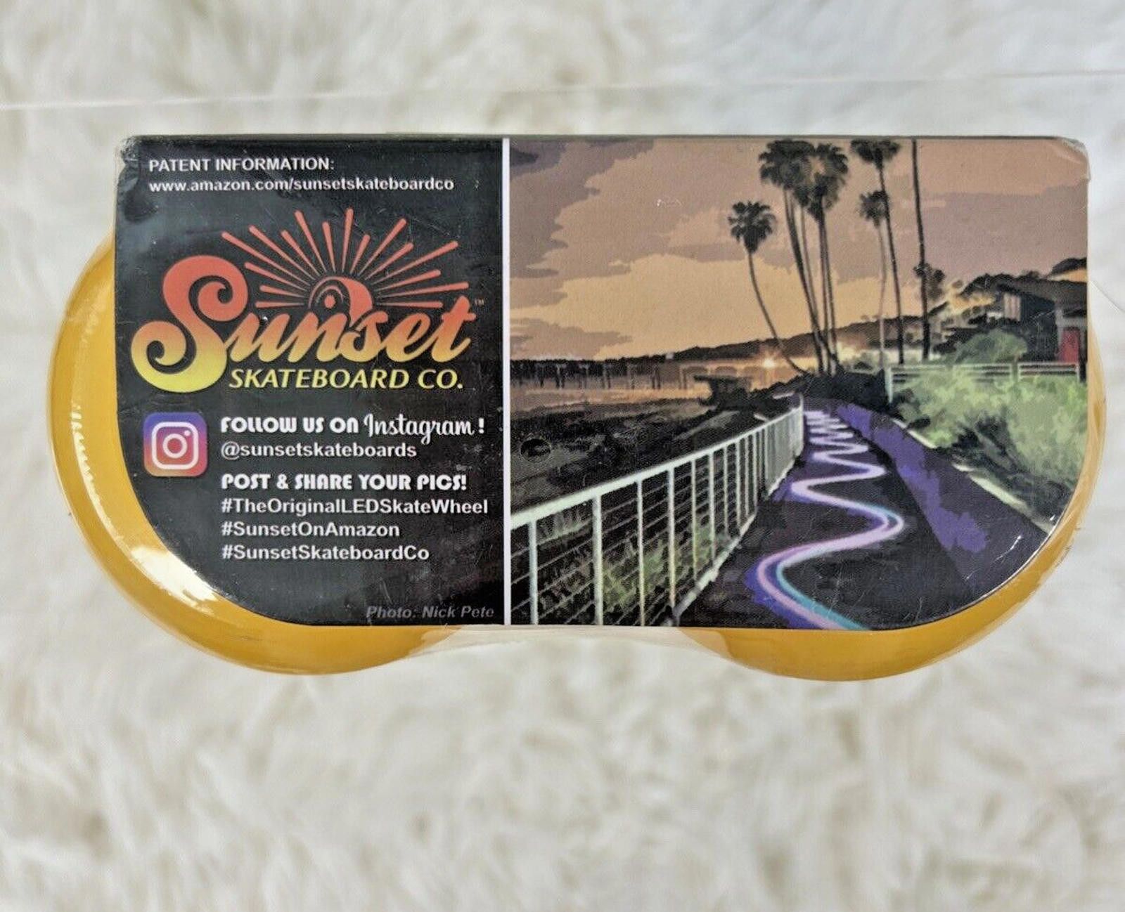 SUNSEA Sunset Skateboard Co. 59mm LED Cruiser Wheels with Bearings Size ONE SIZE - 1 Thumbnail