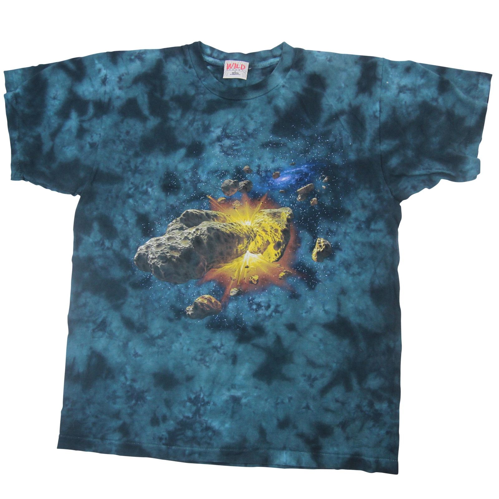 Vintage Vintage Astroid Collision Tie Dye Graphic T Shirt Size US L / EU 52-54 / 3 - 1 Thumbnail