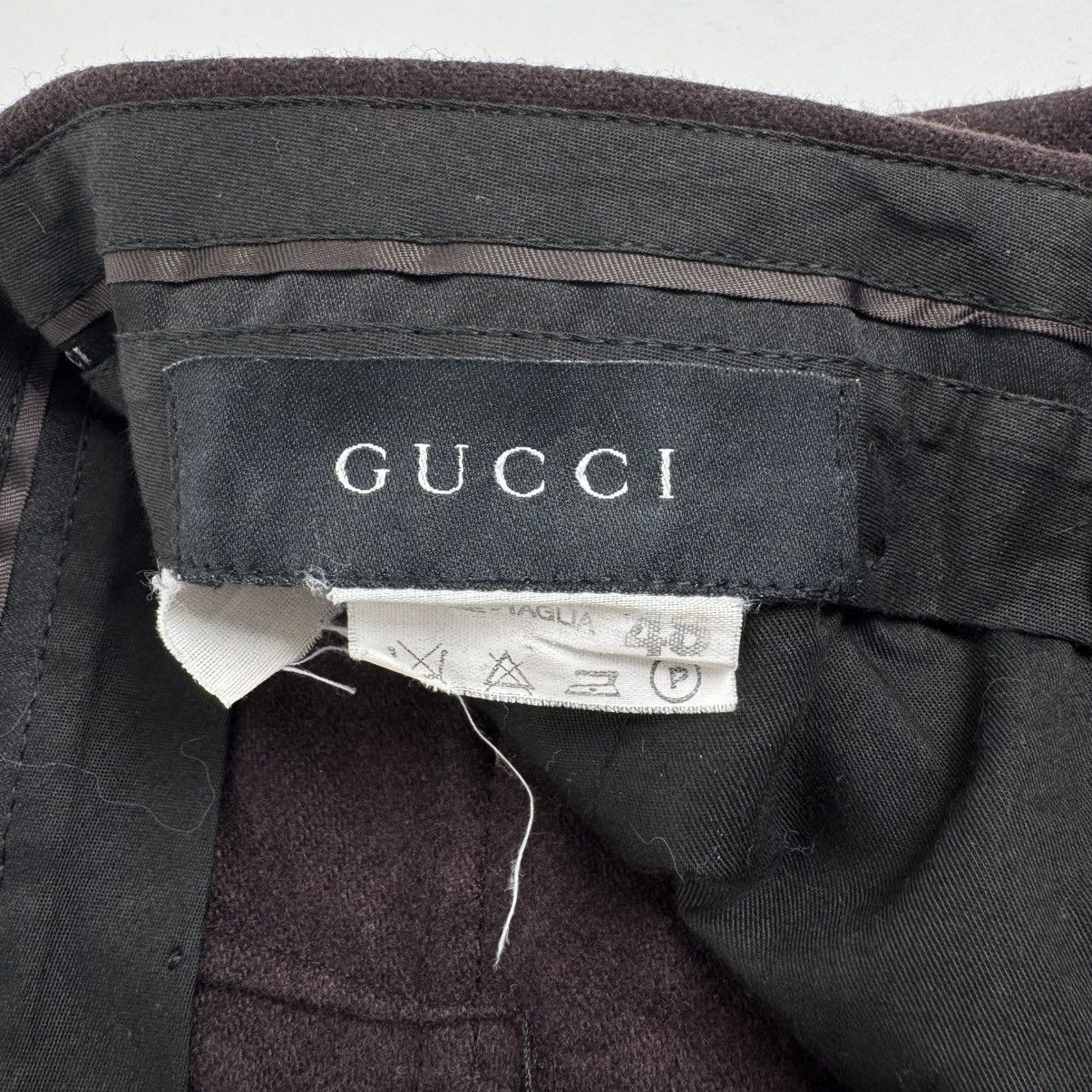 Gucci GucciTom Ford 1990’s Wool Flared Relaxed Suit Trousers/Pants Size US 32 / EU 48 - 8 Thumbnail