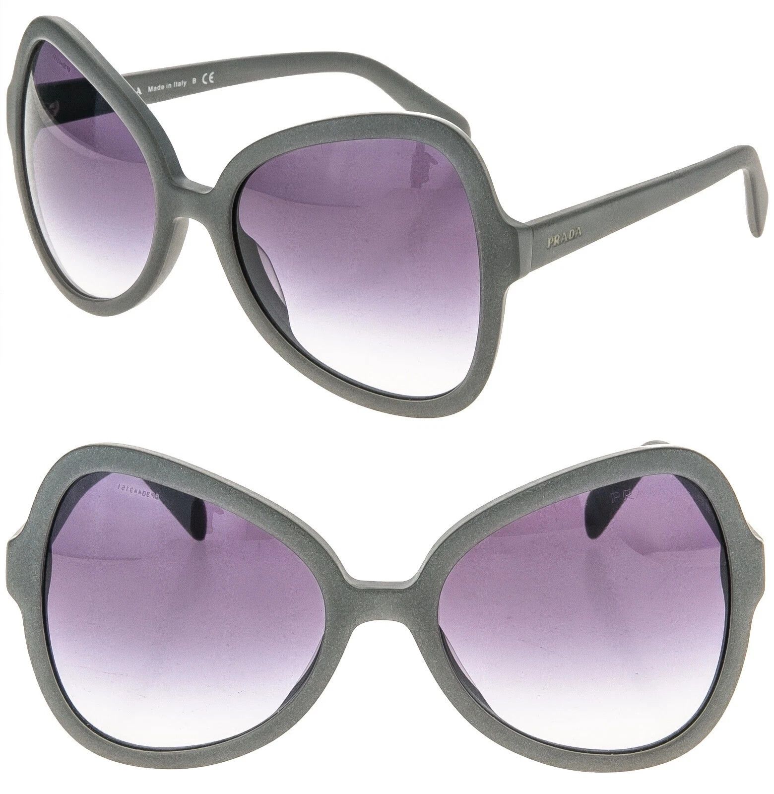 Prada PRADA PR05SS SOFT POP 05S Triangle Matte Grey Violet 05SS Size ONE SIZE - 1 Thumbnail