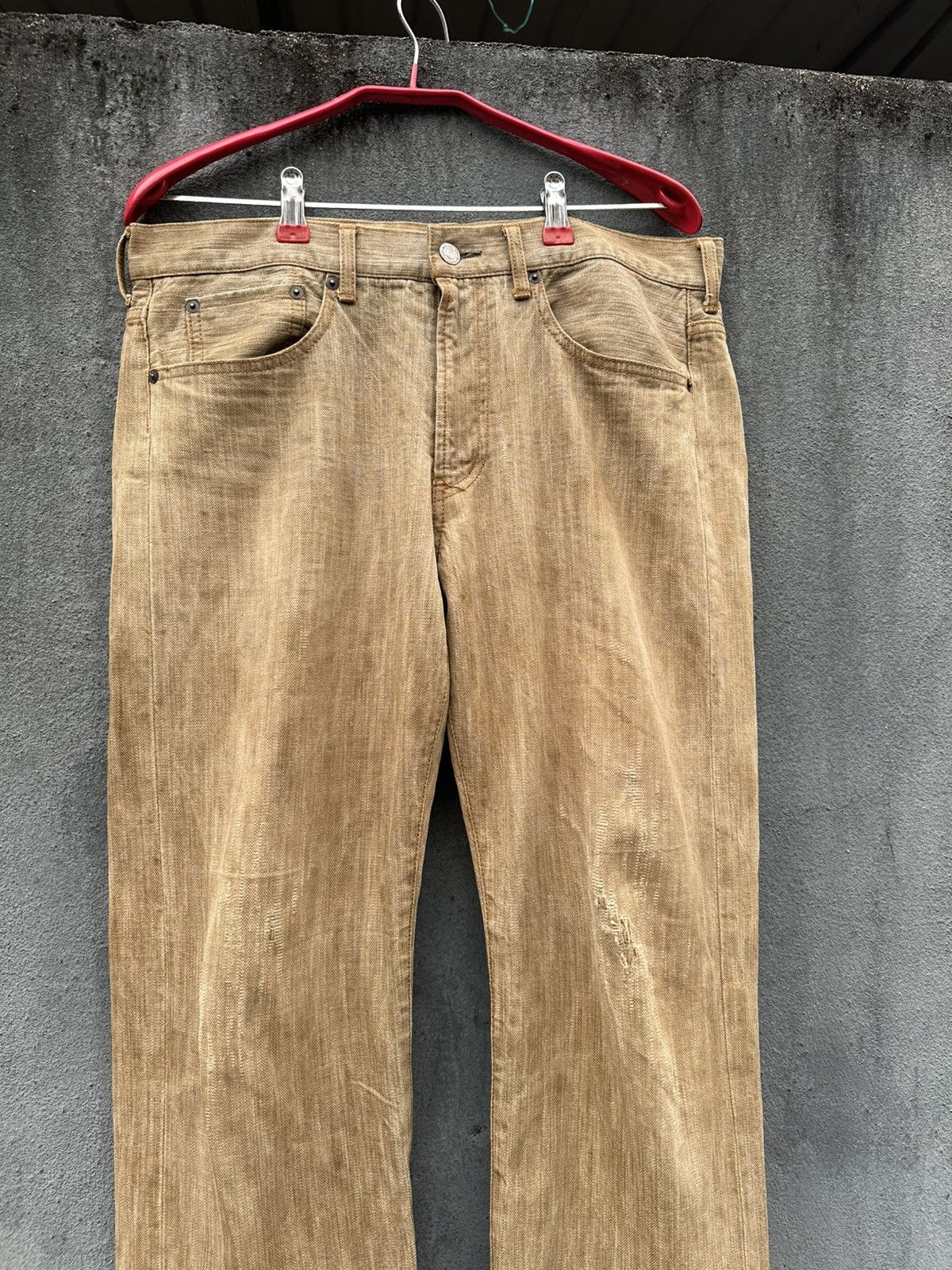 Takeo Kikuchi 👹Vintage Takeo Kikuchi Wool Baggy Jeans Size US 31 - 7 Thumbnail