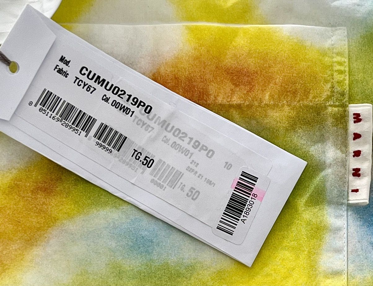 Marni New MARNI Scribble Spray Paint Multicolour Oxford Shirt 50 Size US M / EU 48-50 / 2 - 17 Thumbnail