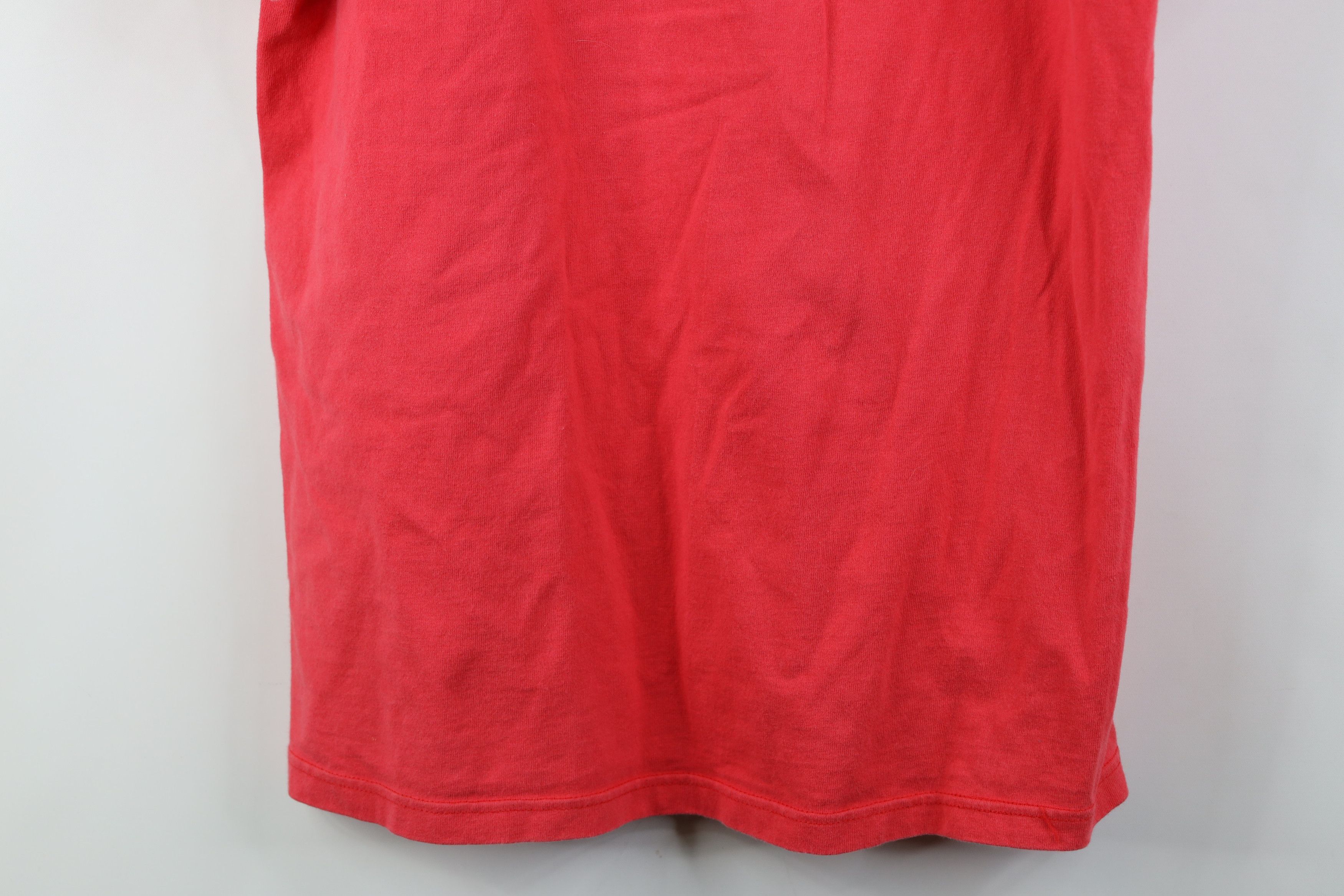 Vintage Vintage 90s Streetwear Heavyweight Cotton T-Shirt Red USA Size US M / EU 48-50 / 2 - 13 Thumbnail