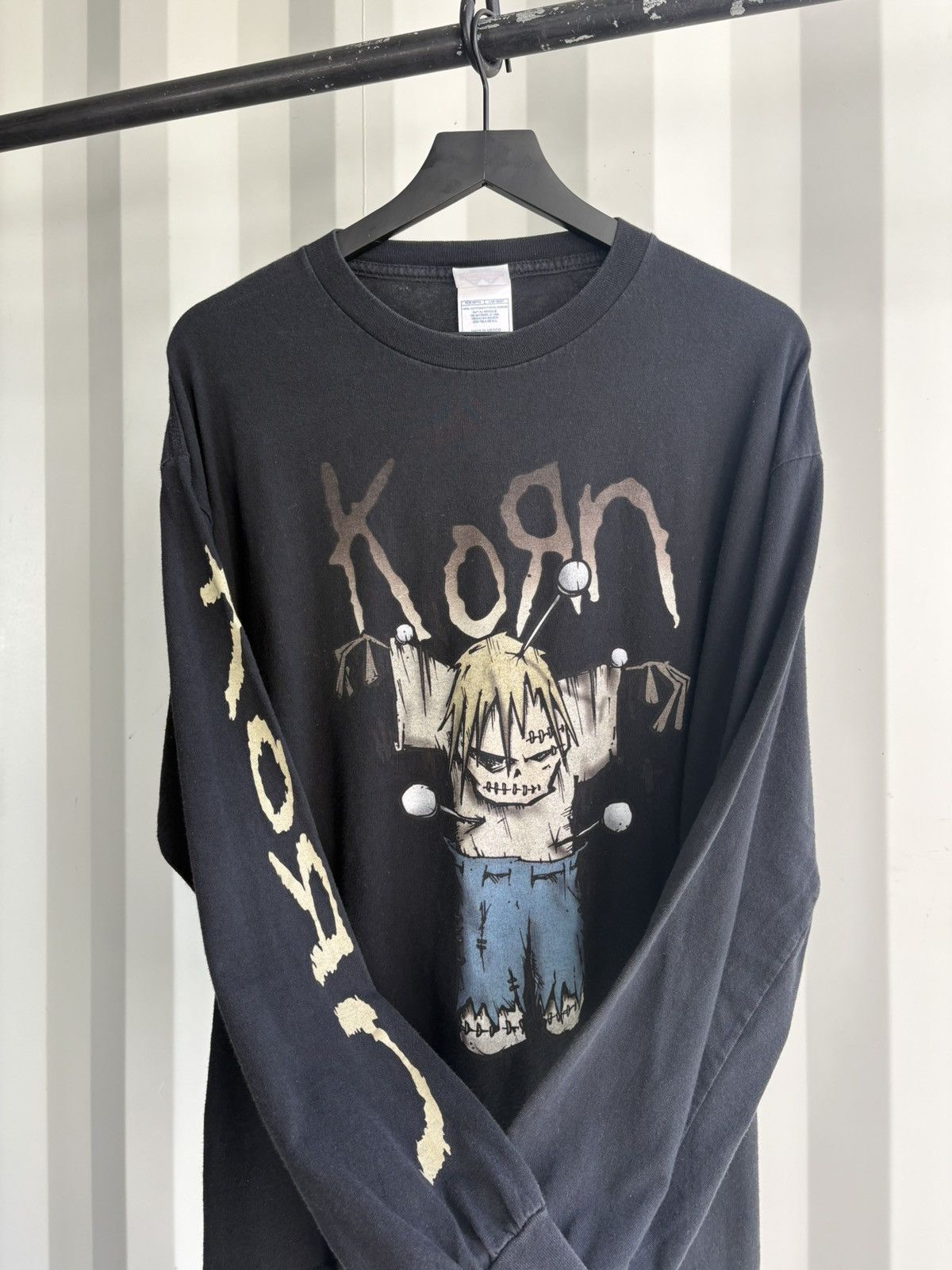 Band Tees Vintage Korn Shirt Thrashed Faded Distressed Grunge Band Size US XL / EU 56 / 4 - 1 Thumbnail