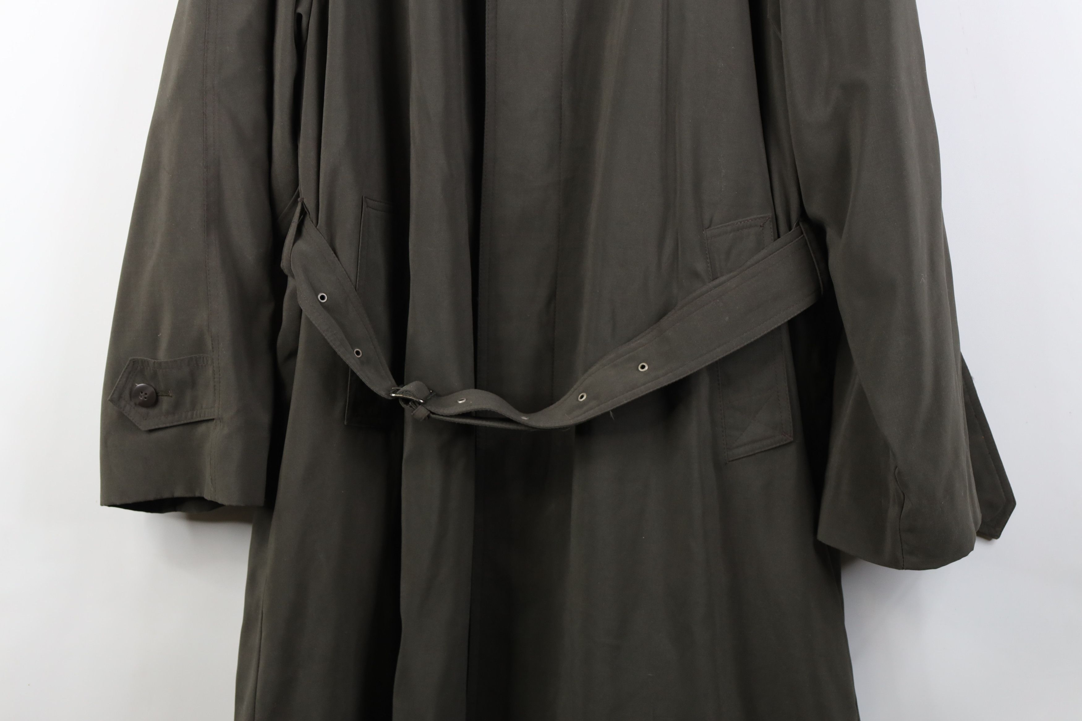Vintage Vintage 90s Streetwear Belted Microfiber Trench Coat Jacket Size US XXL / EU 58 / 5 - 3 Thumbnail
