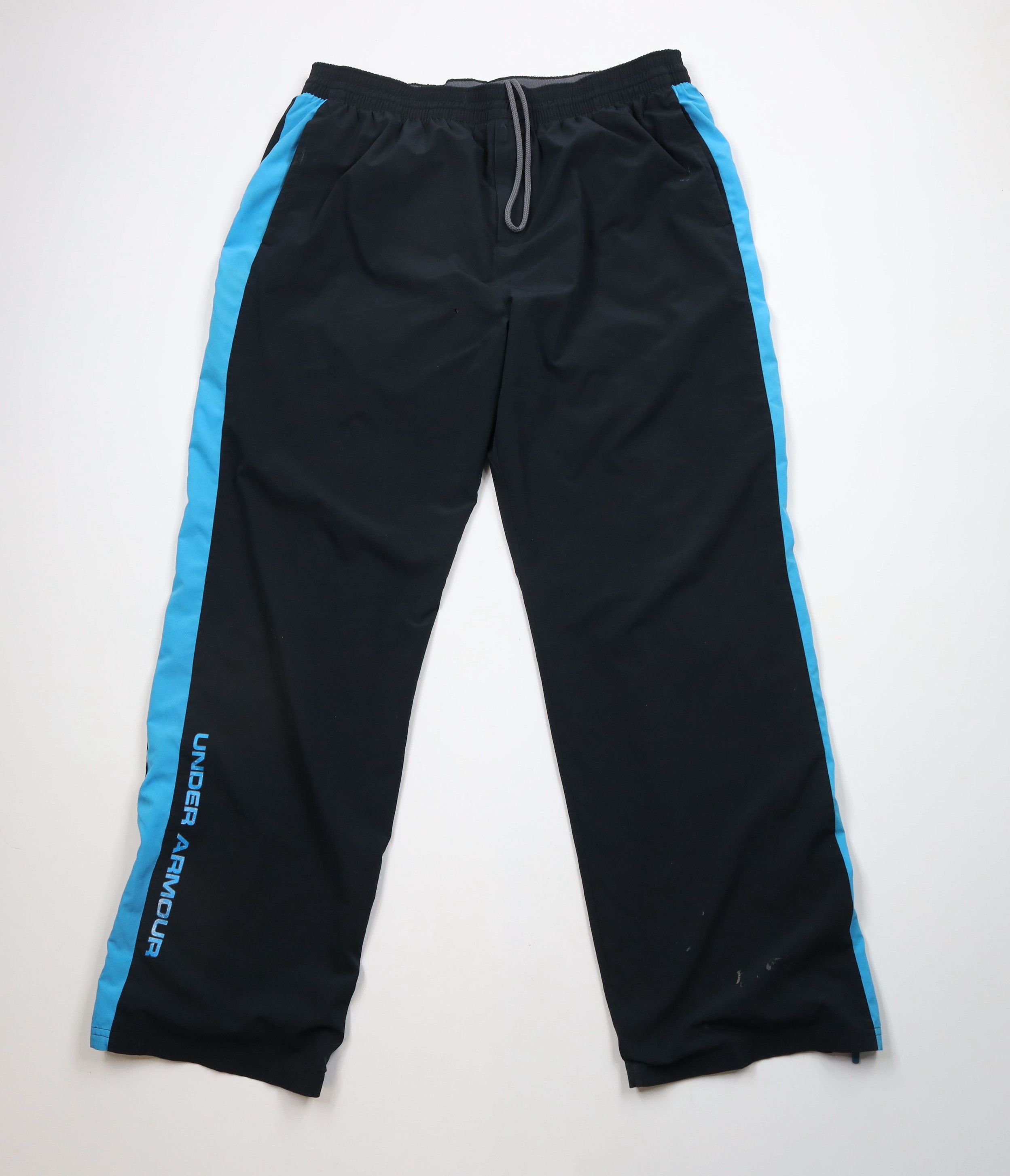 Under Armour × Vintage Under Armour Spell Out Loose Fit Wide Leg Pants Black Size US 40 / EU 56 - 1 Thumbnail