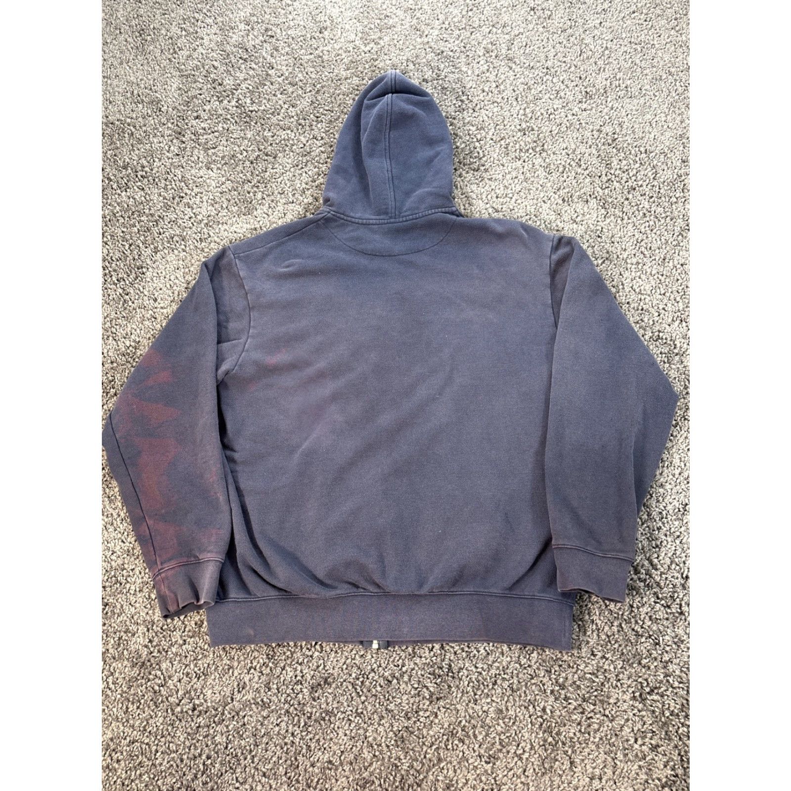 Nike VINTAGE Nike Hoodie Mens L Zip Up Grunge Blue 90s Distressed Sweatshirt Pullover Long Sleeve Cotton Polyester Size L Mens Size US L / EU 52-54 / 3 - 5 Thumbnail