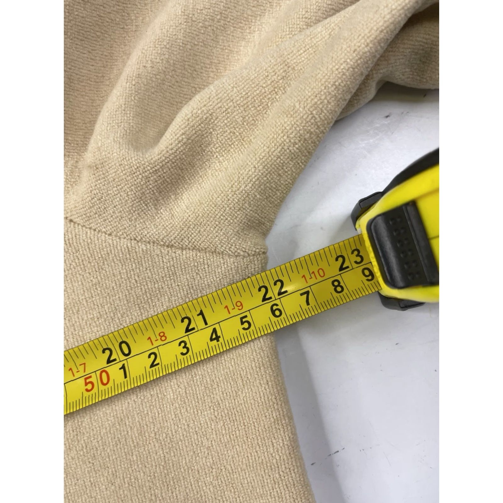 Vintage DUDLEY STEPHENS Sweater Womens XS Baldwin Turtleneck Terry Fleece Pullover Beige Logo Embroidered Fashion Pullover Sweatshirt Womens XS Size XS / US 0-2 / IT 36-38 - 5 Thumbnail