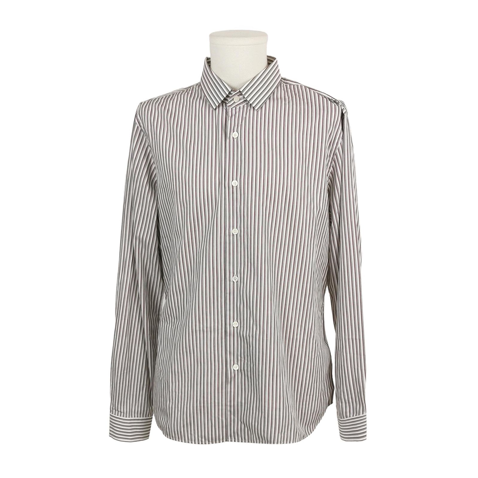 Prada Prada Striped Cotton Shirt for Women 0089 Size L / US 10 / IT 46 - 1 Thumbnail