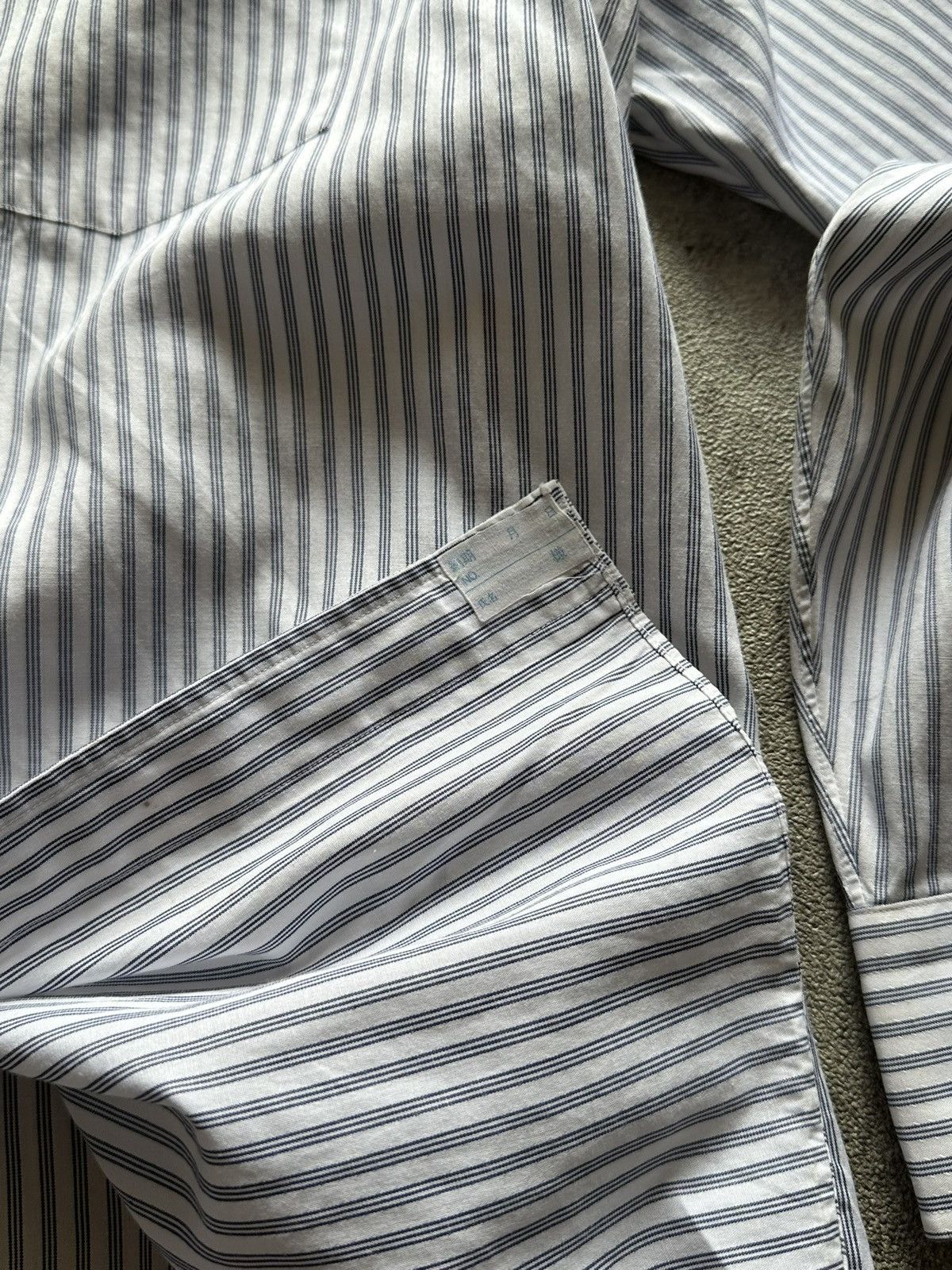 Yves Saint Laurent 90s Yves Saint Laurent YSL Stripe Button Up Shirt Size US L / EU 52-54 / 3 - 5 Thumbnail