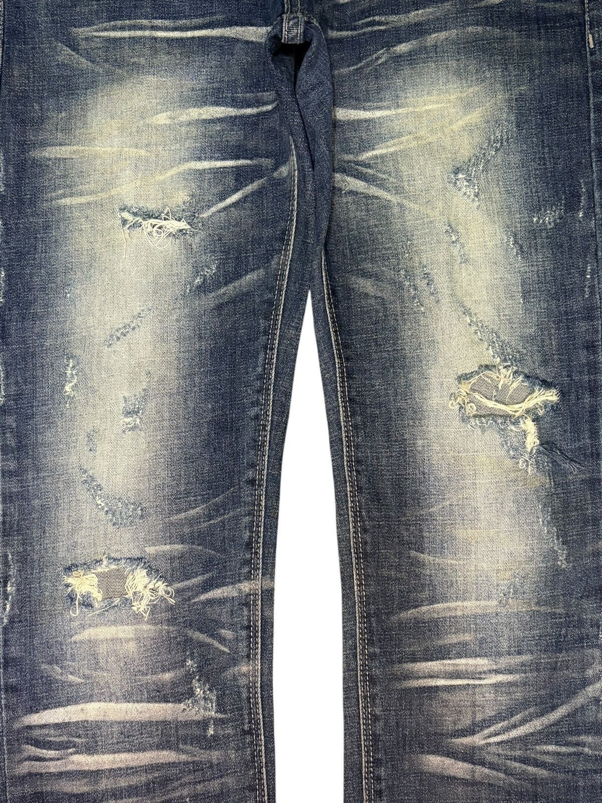 semanticdesign Vintage Semantic Design Faded Wash Distressed Jeans Size US 33 - 3 Thumbnail