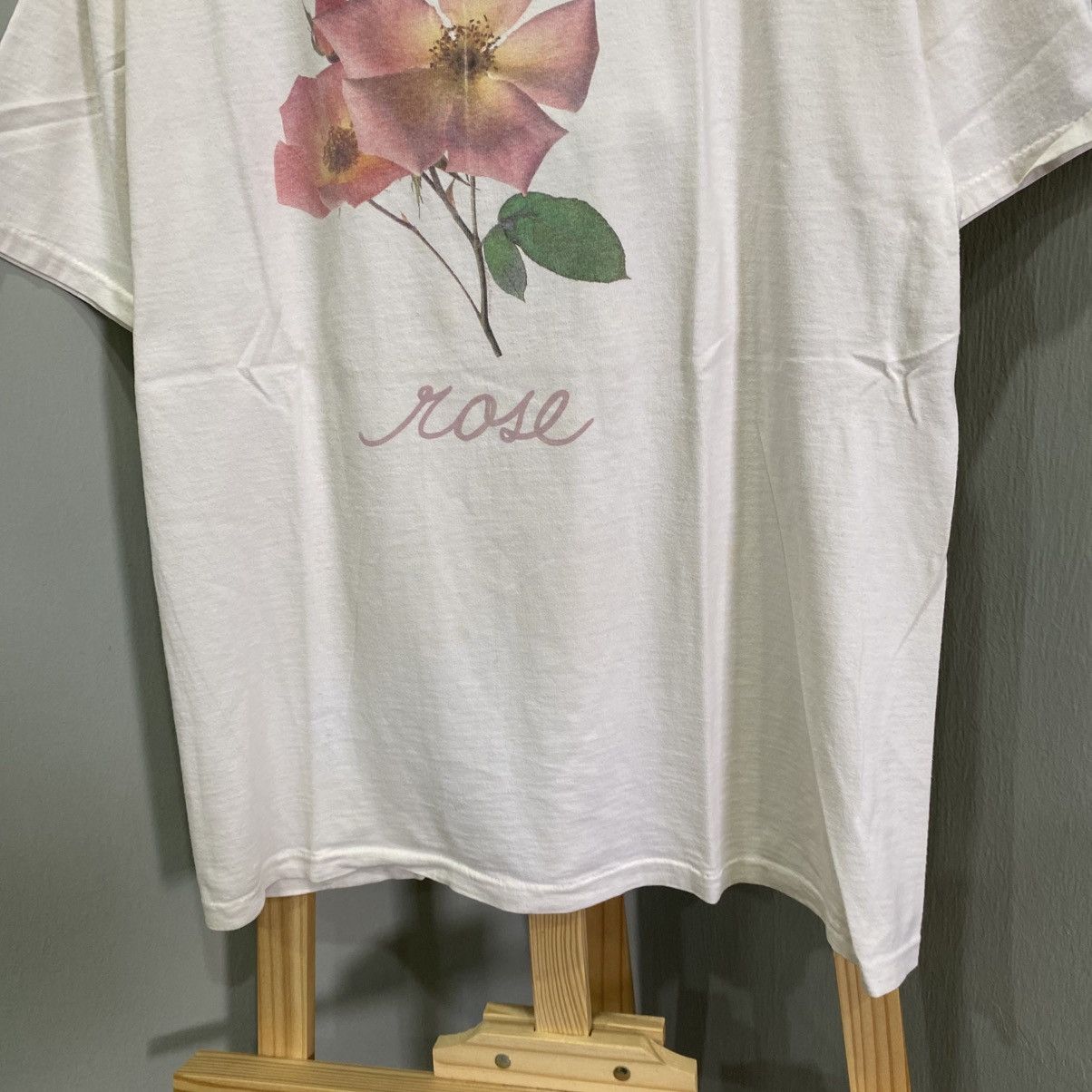 Vintage Vintage Couleurs Du Monde Pink Rose Botanical T Shirt Size L Size US L / EU 52-54 / 3 - 4 Thumbnail