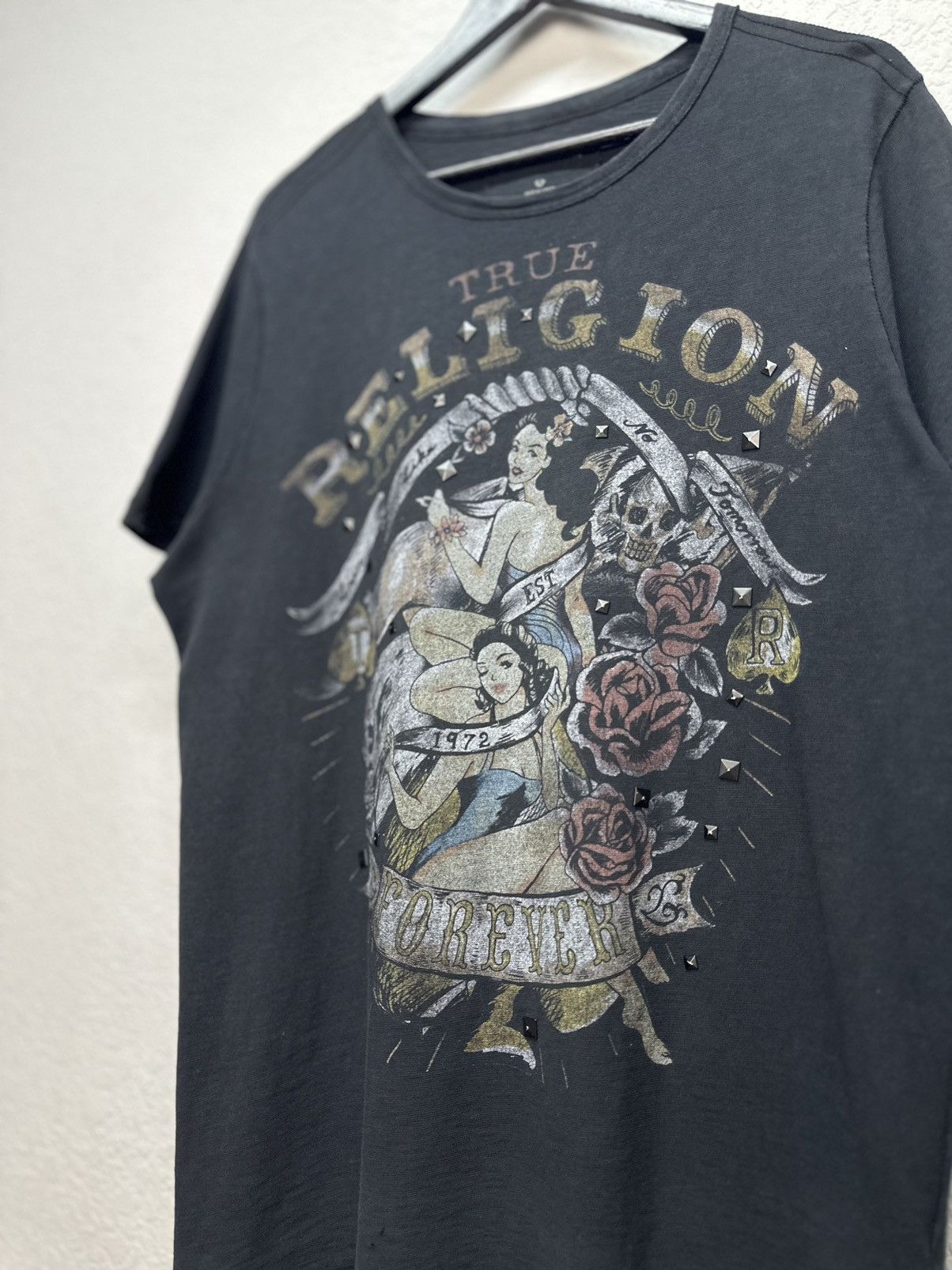 True Religion Vintage True Religion USA T-shirt Y2K streetwear Japan Size US XL / EU 56 / 4 - 5 Thumbnail