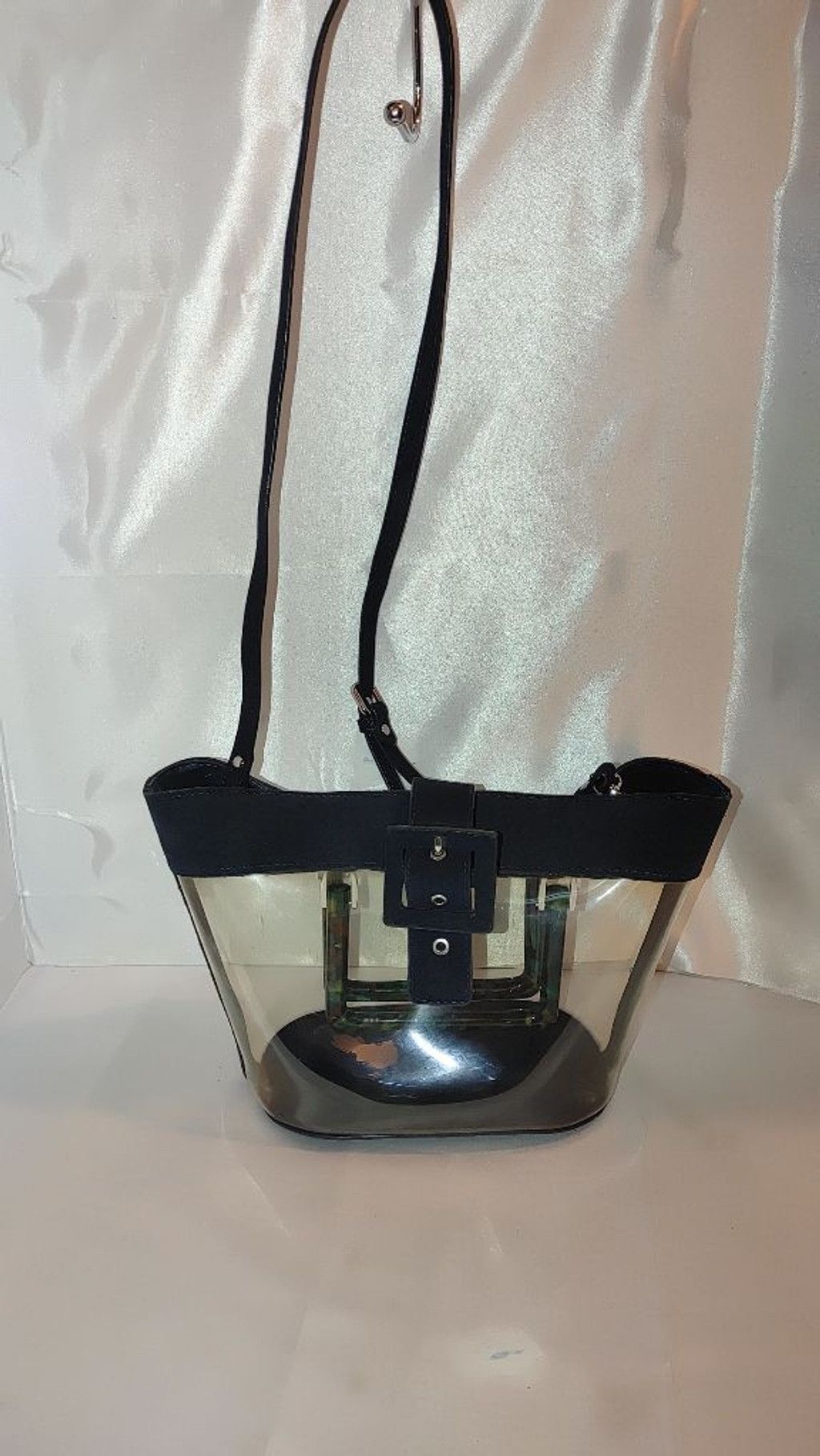 Zara ZARA Vinyl & Suede Crossbody Bag Size ONE SIZE - 2 Thumbnail