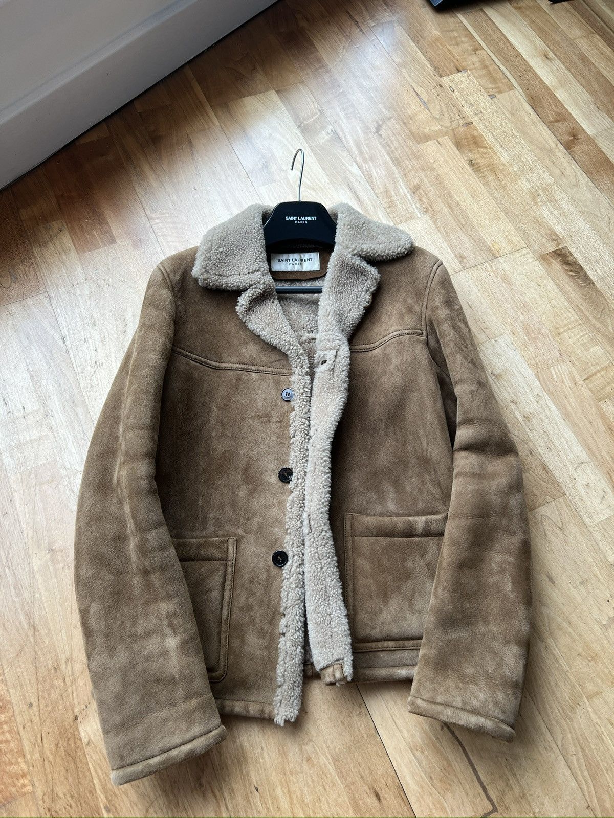 Saint Laurent Paris Saint Laurent FW16 Shearling Rancher Jacket - SZ 44 Size US S / EU 44-46 / 1 - 8 Thumbnail