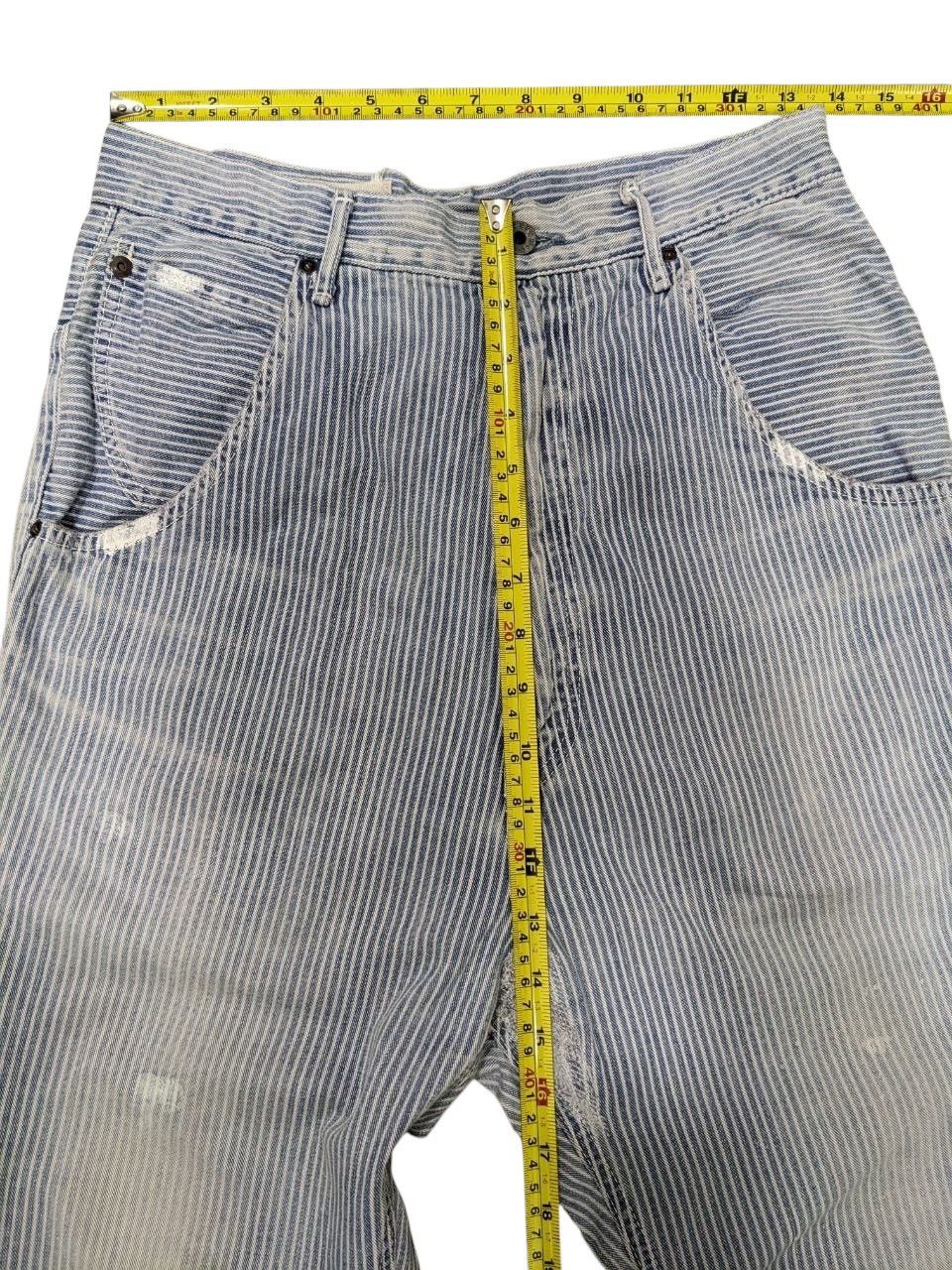Kapital KAPITAL CENTURY DENIM HICKORY PAINTED 70’sVINTAGE BUCKLEBACK Size US 28 / EU 44 - 10 Thumbnail