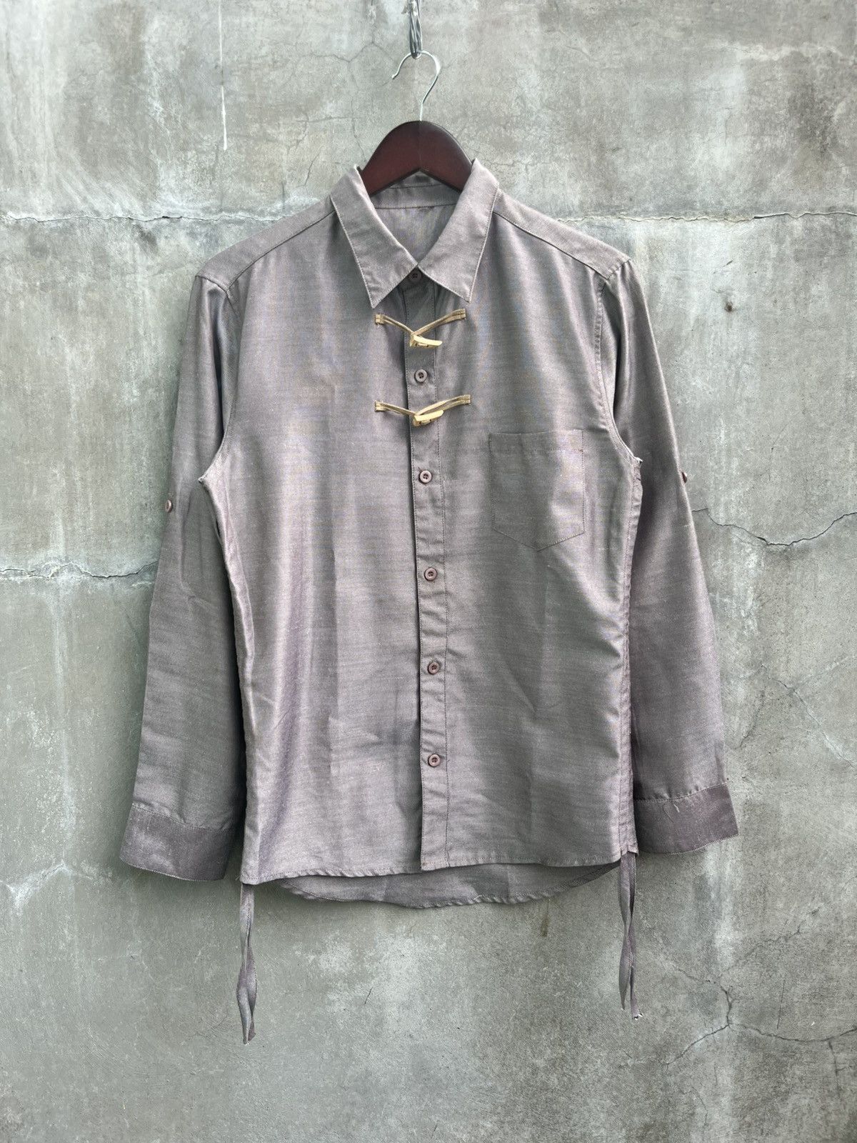 N.Hoolywood Chinese Knot Button Down Shirt Size US M / EU 48-50 / 2 - 2 Thumbnail