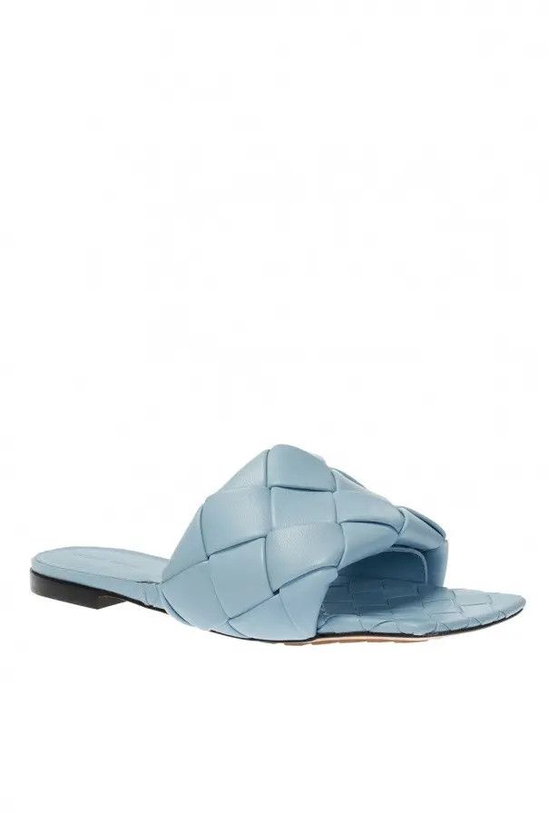 Bottega Veneta o1n1vont1224 Lido Flats in Light Blue Size US 4 / IT 34 - 4 Thumbnail