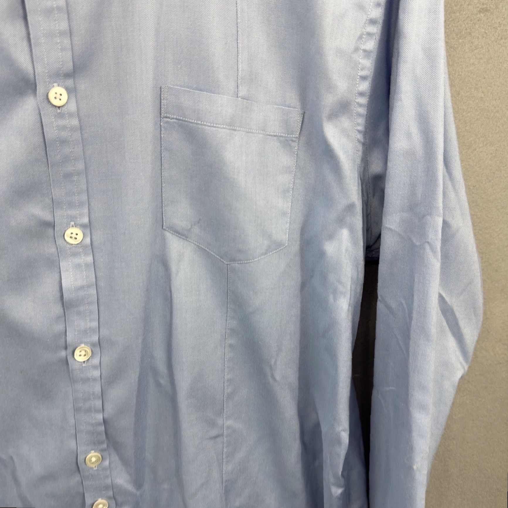 John Varvatos John Varvatos Shirt Mens XL Blue Multi Chambray Collared Button-Up Slim Fit Paisley Button-Down Shirt XL Mens Blue Chambray Slim Fit Varvatos Size US XL / EU 56 / 4 - 4 Thumbnail