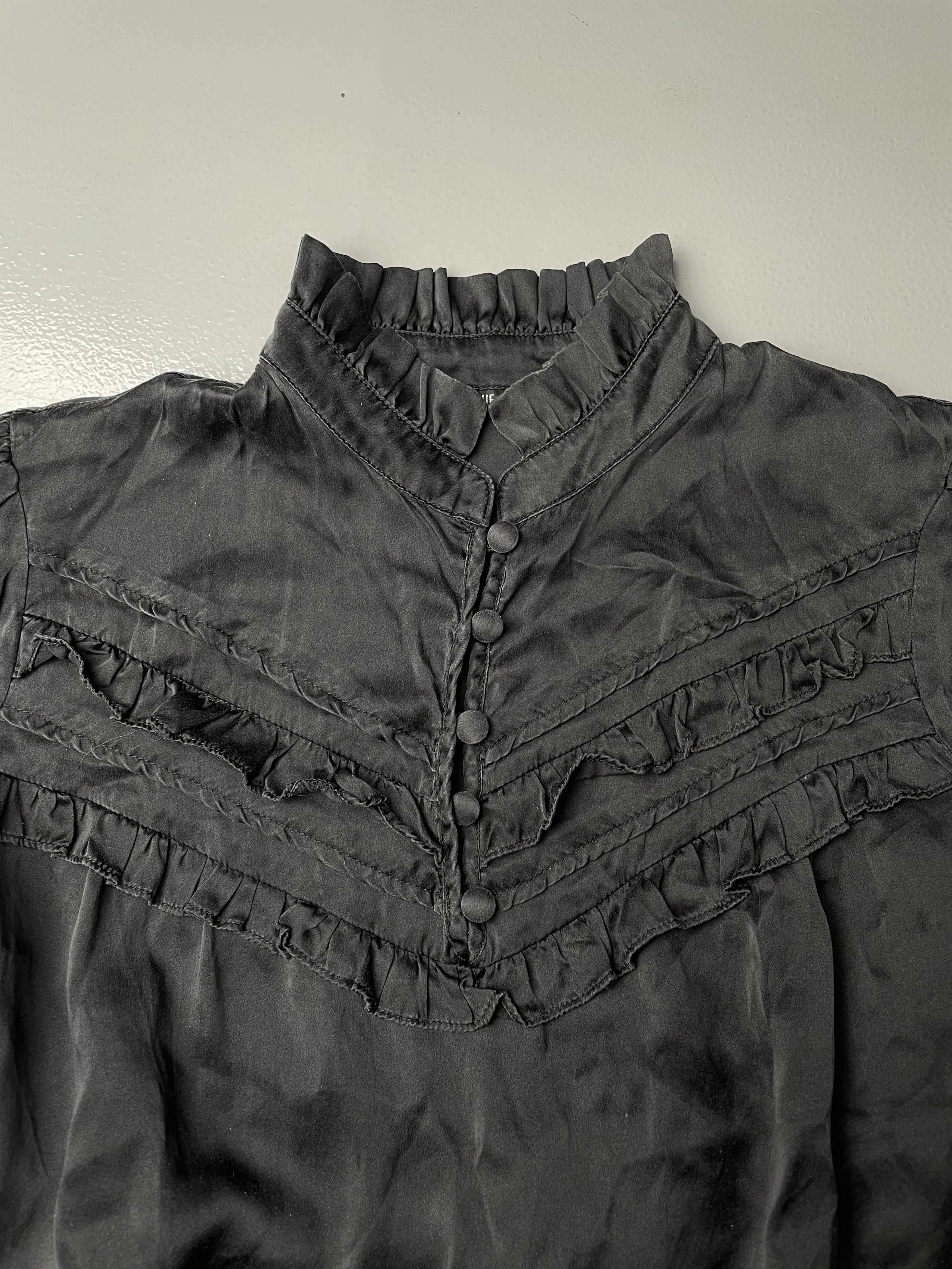 Veronique Branquinho Veronique Branquinho X 3Suisses AW09 silk edwardian blouse Size M / US 6-8 / IT 42-44 - 3 Thumbnail
