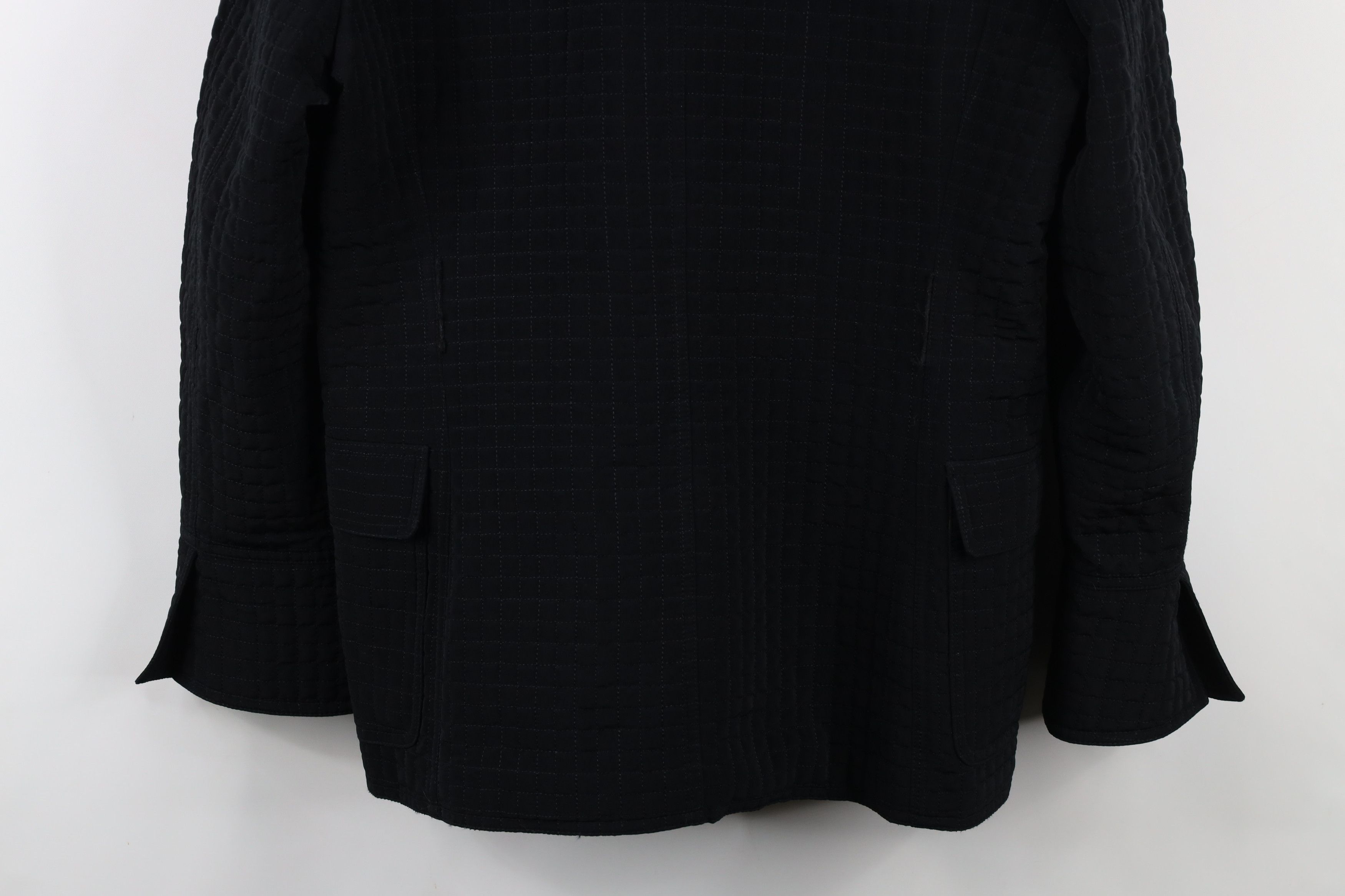 Esprit × Vintage Vintage 90s Y2K Esprit Babydoll Quilted Jacket Coat Black Size M / US 6-8 / IT 42-44 - 14 Thumbnail