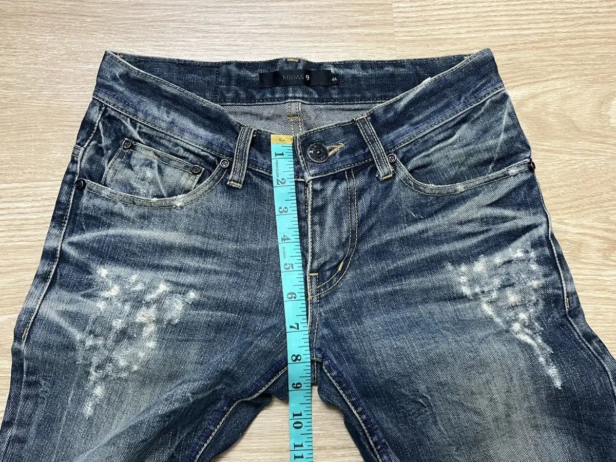 If Six Was Nine MIDAS Distressed Flare Jeans Size US 28 / EU 44 - 19 Thumbnail