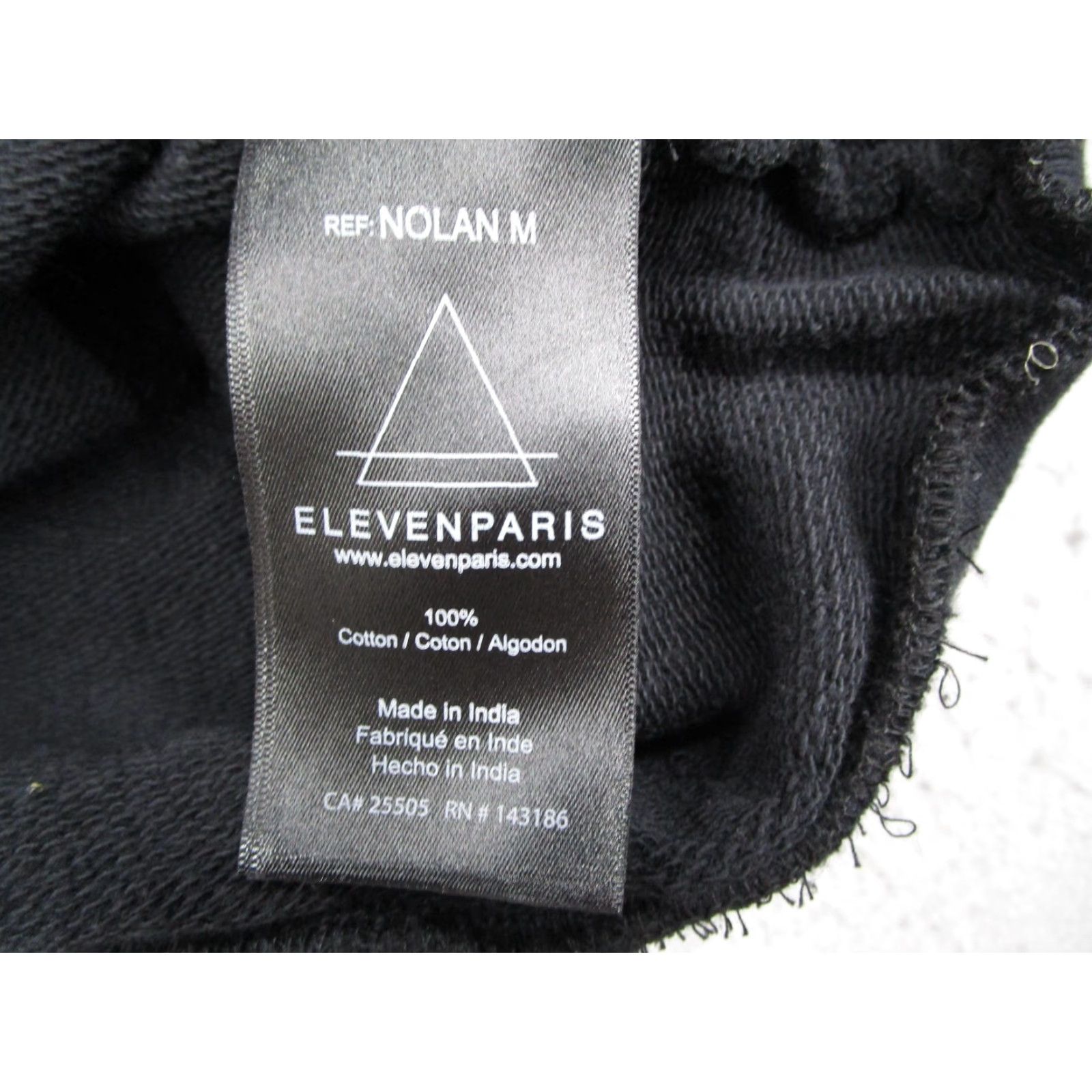Eleven Paris Elevenparis Mens Medium Black Crewneck Sweatshirt with Embroidered Peacock Graphic Size US M / EU 48-50 / 2 - 5 Thumbnail