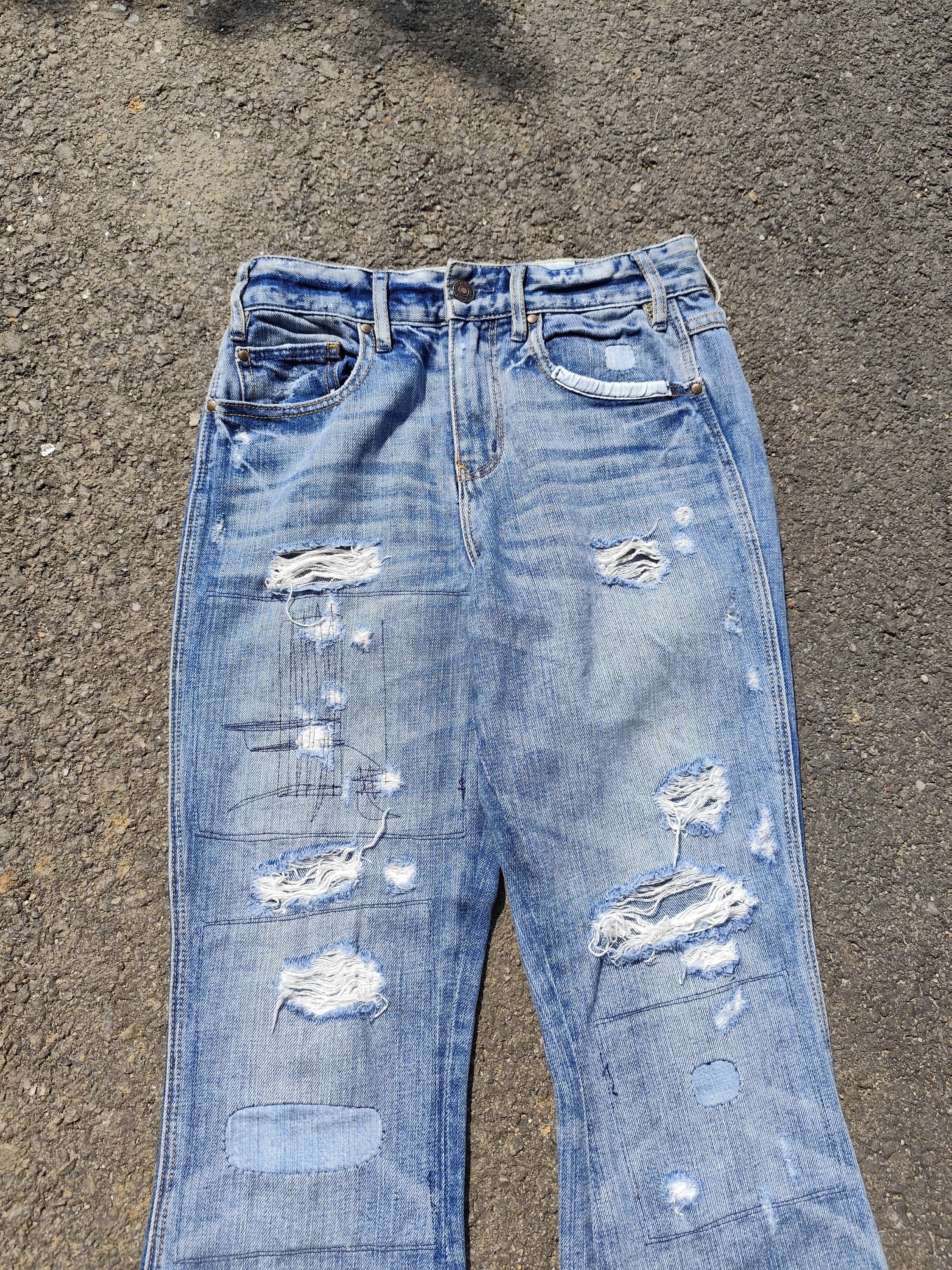 Abercrombie & Fitch vintage abercrombie&fitch Flare Denim B_J/1124/5 Size 24" / US 00 / IT 34 - 3 Thumbnail
