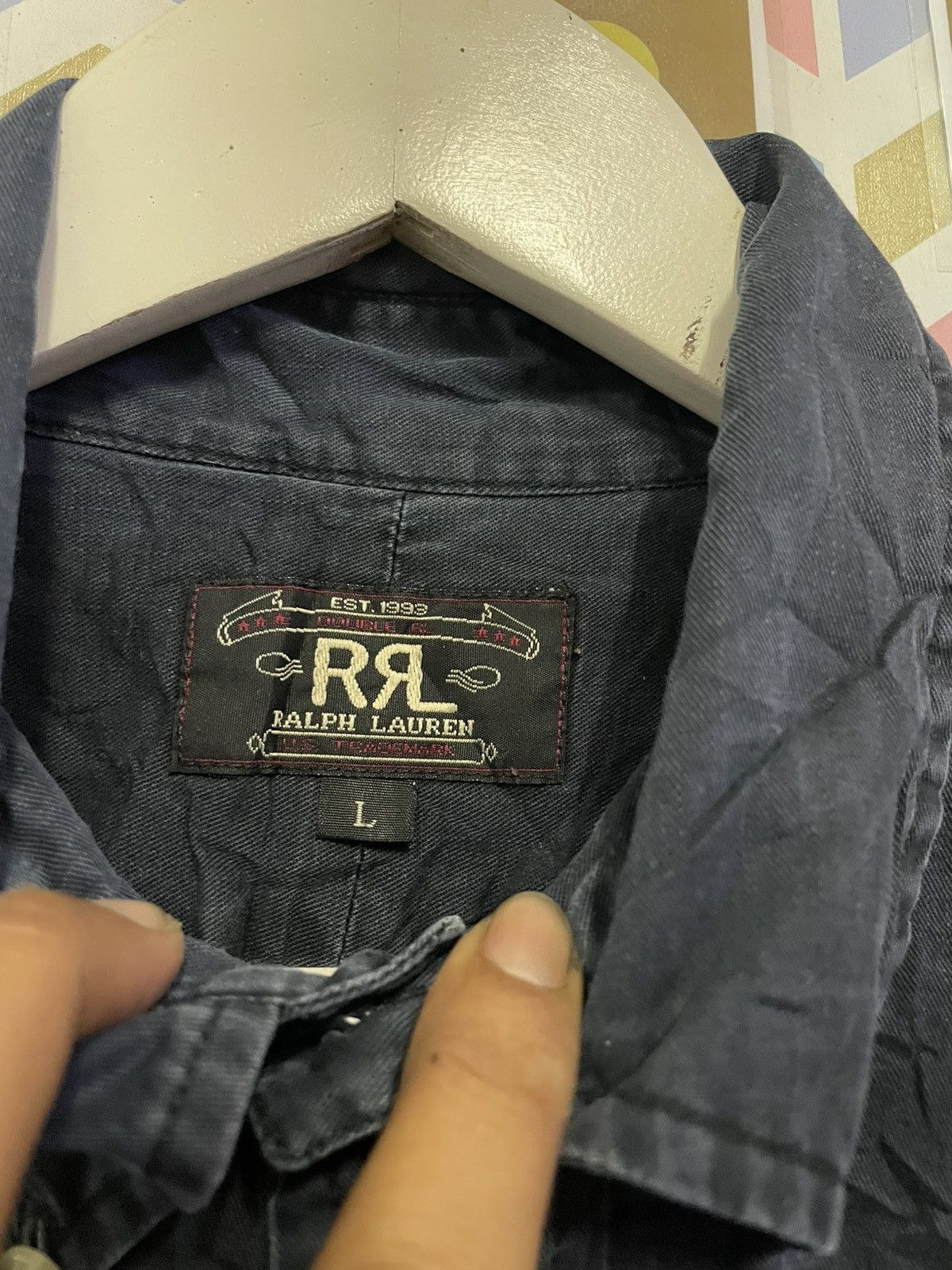 RRL Ralph Lauren RR RALPH LAUREN BUTTON UP SHIRT Size US L / EU 52-54 / 3 - 4 Thumbnail