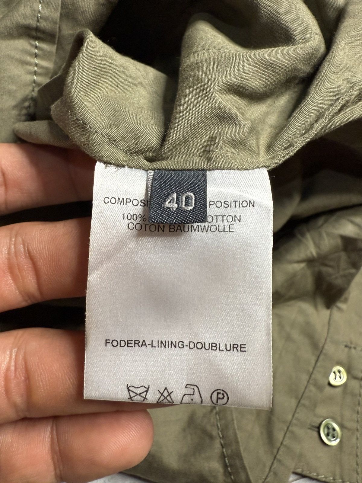 Alexander McQueen Alexander Mcqueen 2003 Military Green Bondage Belted Shirt Size S / US 4 / IT 40 - 9 Thumbnail