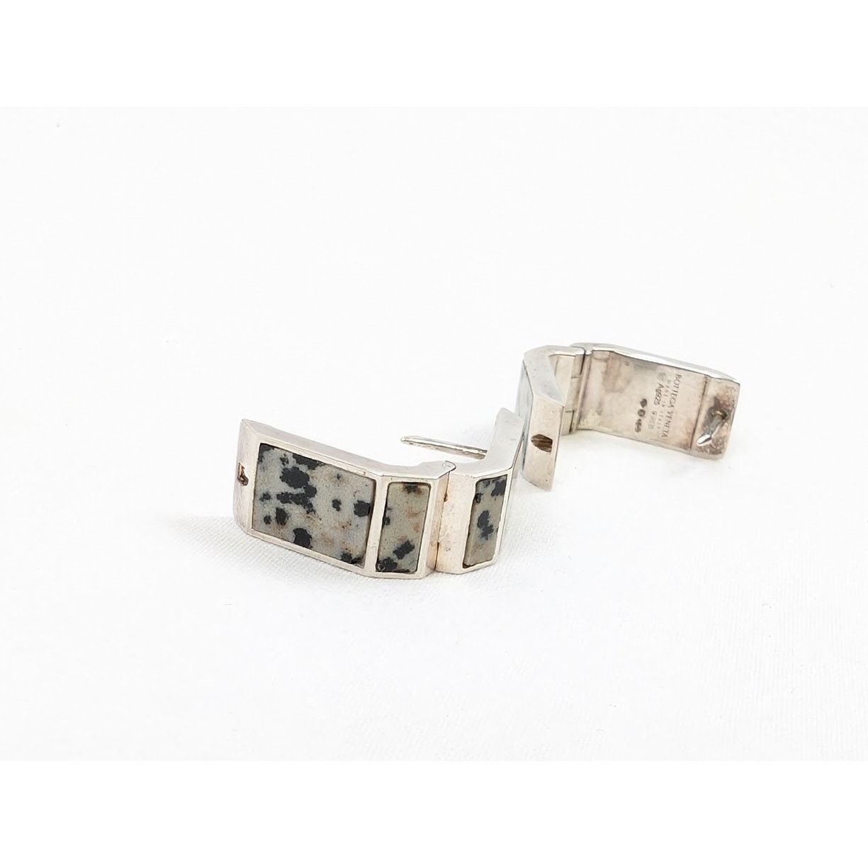 Bottega Veneta o1rshd1 Size: OS / Sterling Dalmatian Earrings in Silver Size ONE SIZE - 12 Thumbnail