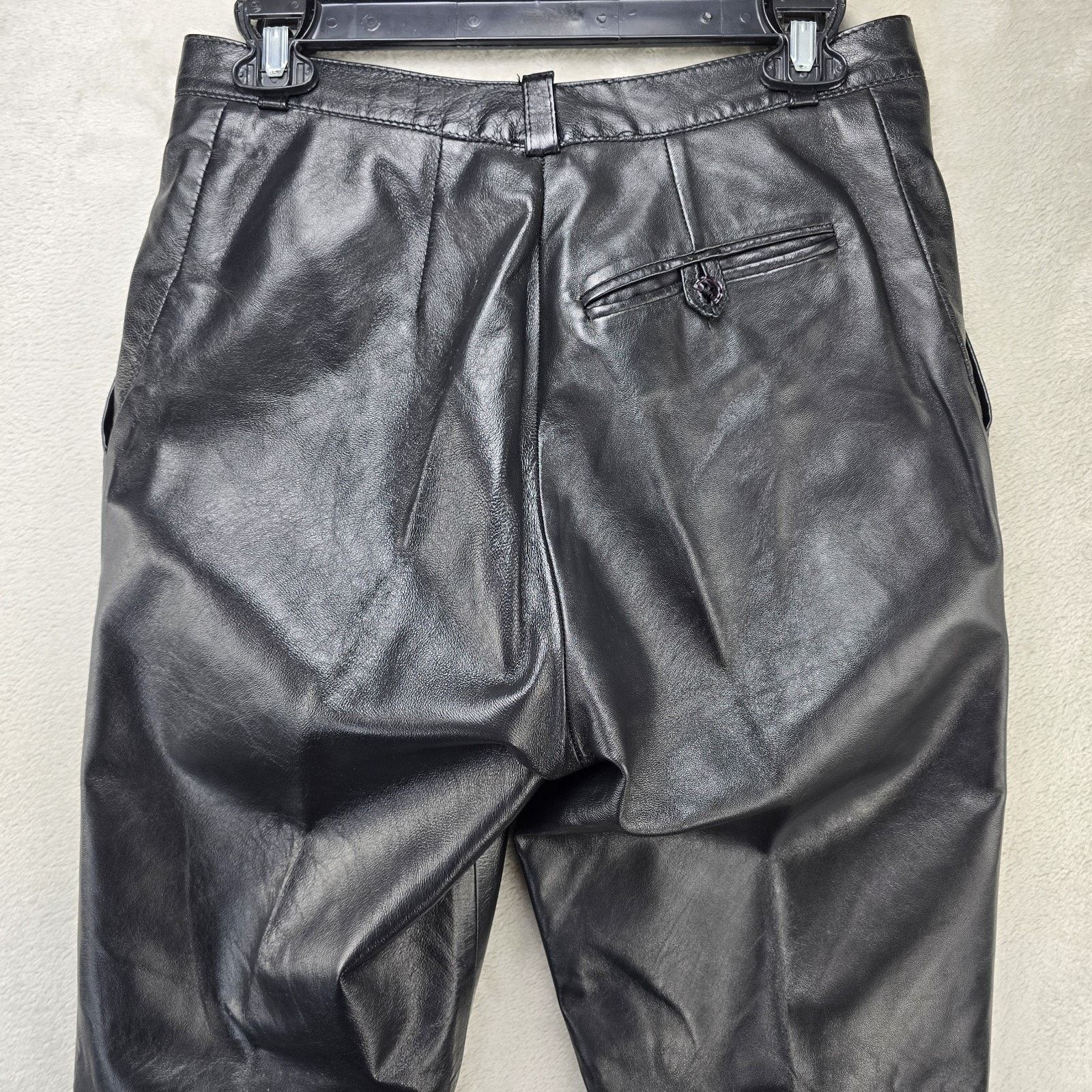 Paco Rabanne Vintage Paco Rabanne Paris Leather Pants 34 (Fit 28x32) 70s Size 28" / US 6 / IT 42 - 9 Thumbnail