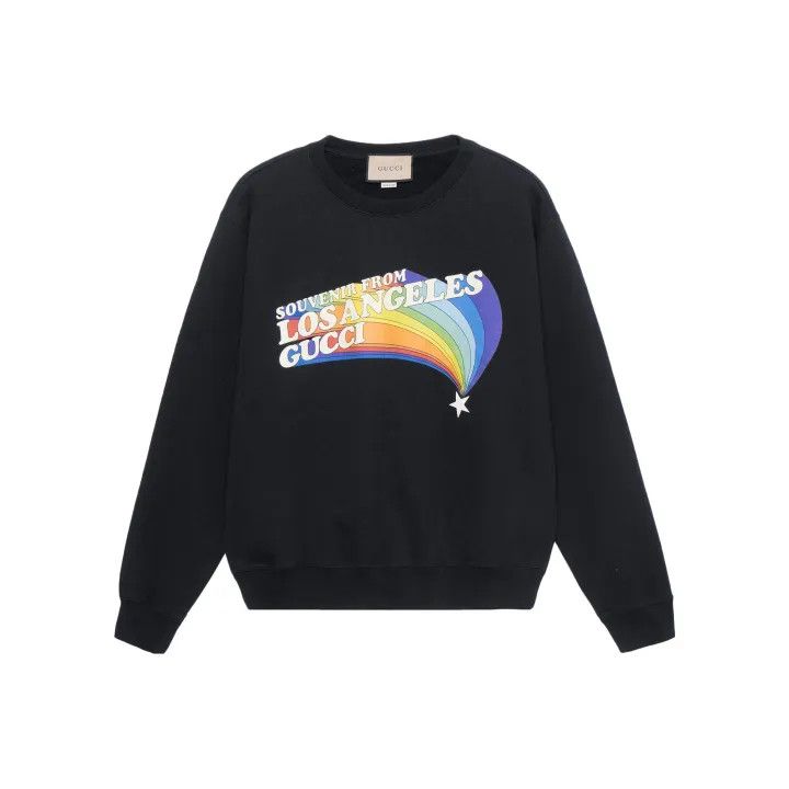 Gucci Gucci Black Long Sleeve Rainbow Sweatshirt Size US S / EU 44-46 / 1 - 1 Thumbnail