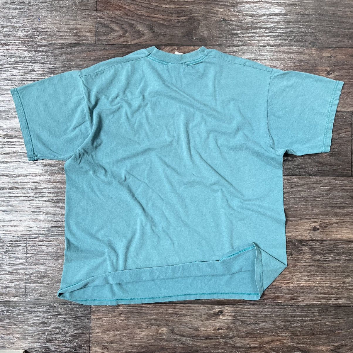 Fruit Of The Loom Vintage blank 1990s sun faded fruit of the loom boxy T-shirt Size US XL / EU 56 / 4 - 5 Thumbnail