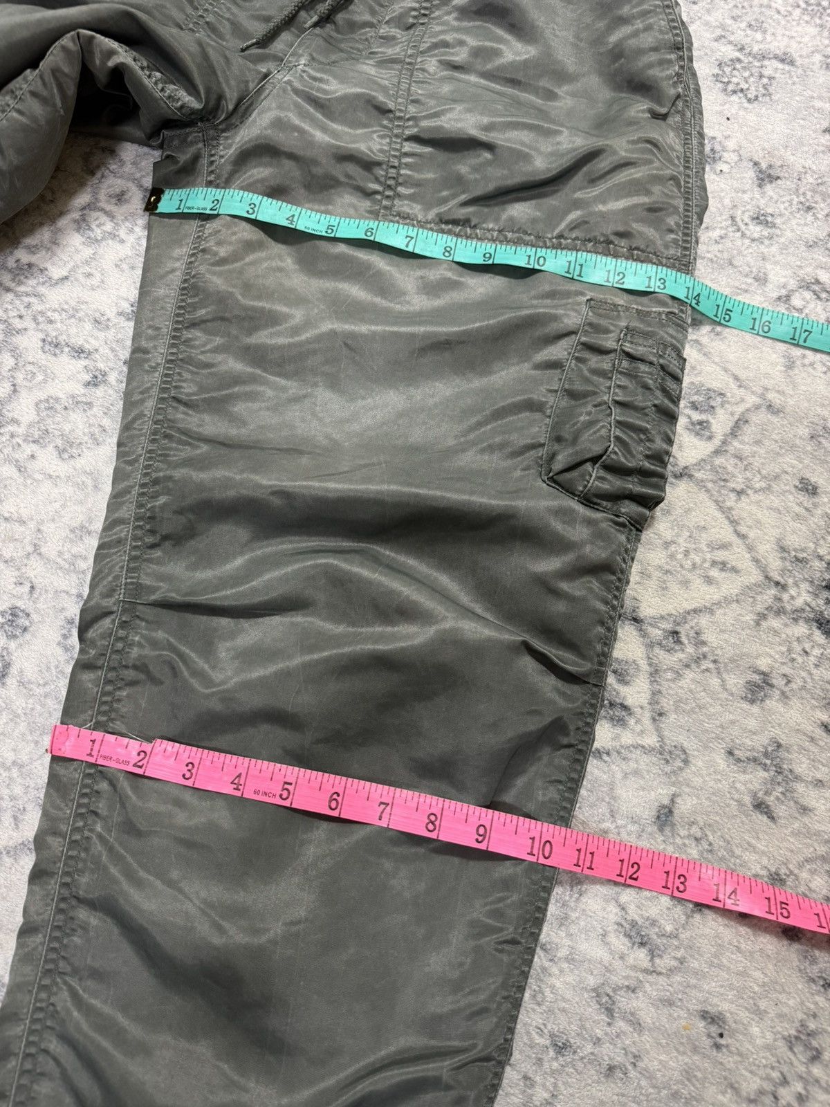 Japanese Brand VINTAGE HARD WASH QUILTED LINING FLIGHT BOMBER PANT Size US 32 / EU 48 - 13 Thumbnail