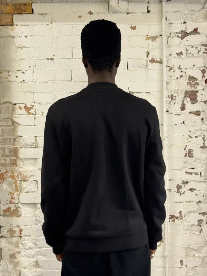 Versace 2000s Versace Black Wool & Leather Hybrid Jacket Size US M / EU 48-50 / 2 - 2 Thumbnail